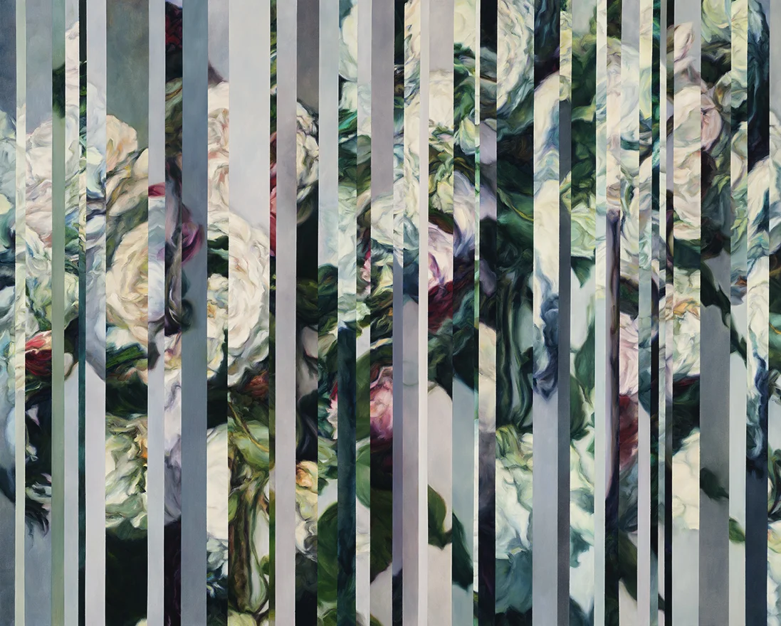 Amanda Clyne, Wallflower #6, oil on canvas, 2017