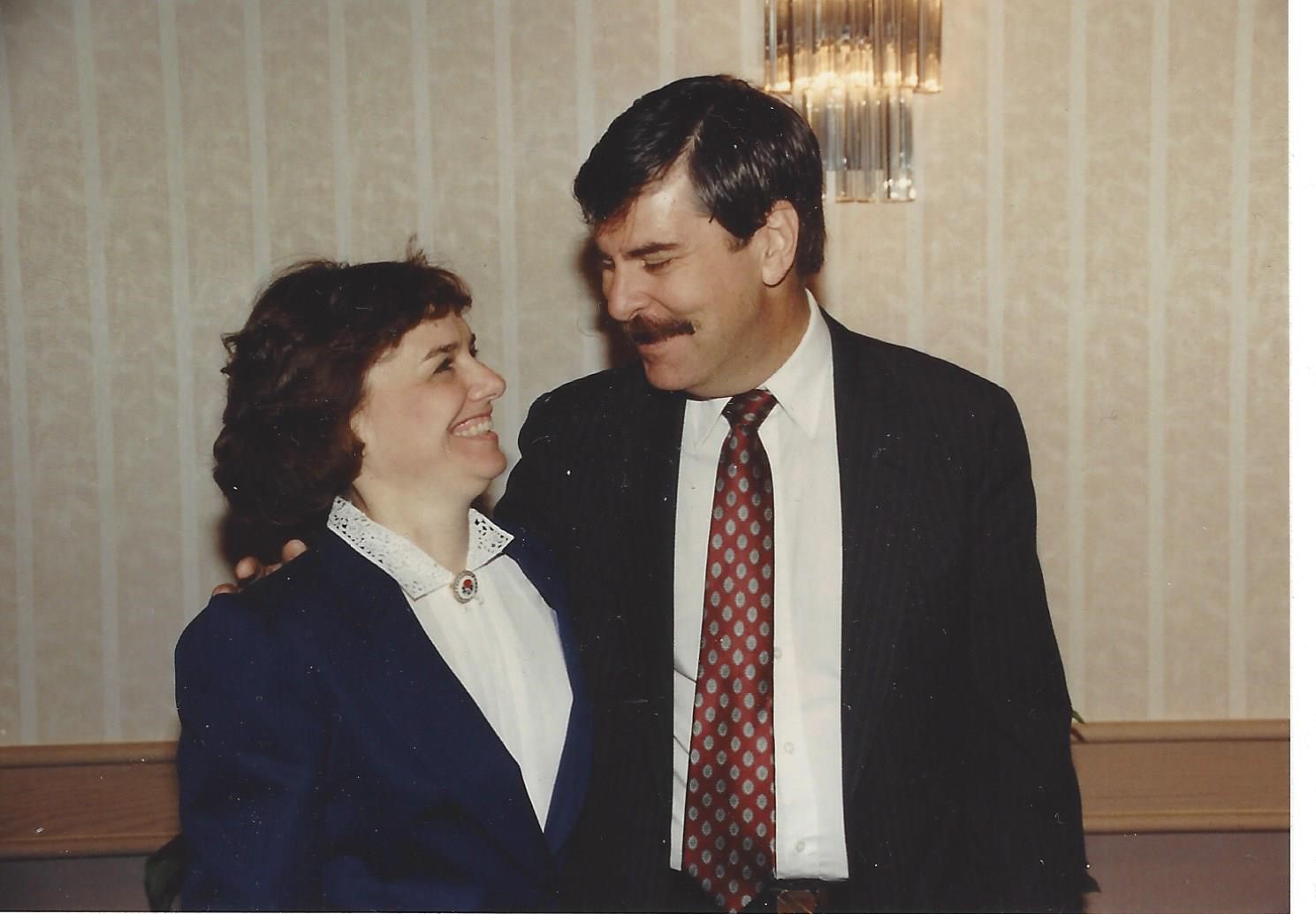  Catherine Bertini with Larry Love, Deputy Director of the Office of Family Assistance, Department of HHS (1988) 