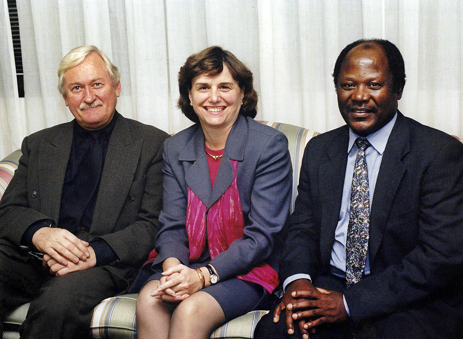  WFP senior leadership dream team Assisatant Executive Director Jean-Jacques Graisse, Executive Director Catherine Bertini, and Deputy Executive Director Namanga Ngongi (1999) 