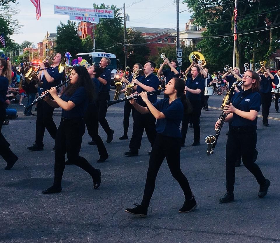  Homer High School Band – Fireman’s Field Day Parade (2018) 
