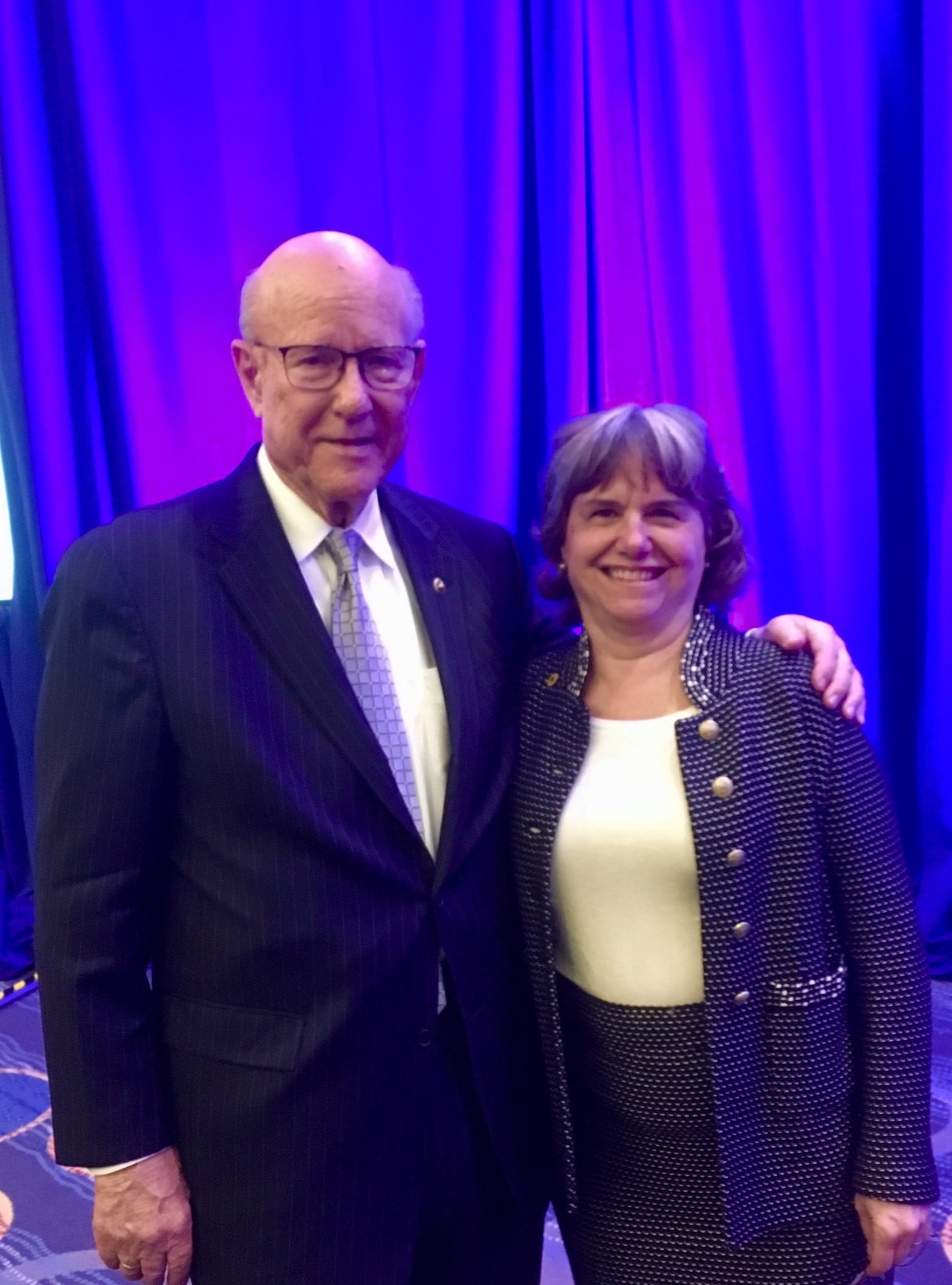  With Senator Pat Roberts as he received the Gene White Award at the Global Child Nutrition Foundation Event 