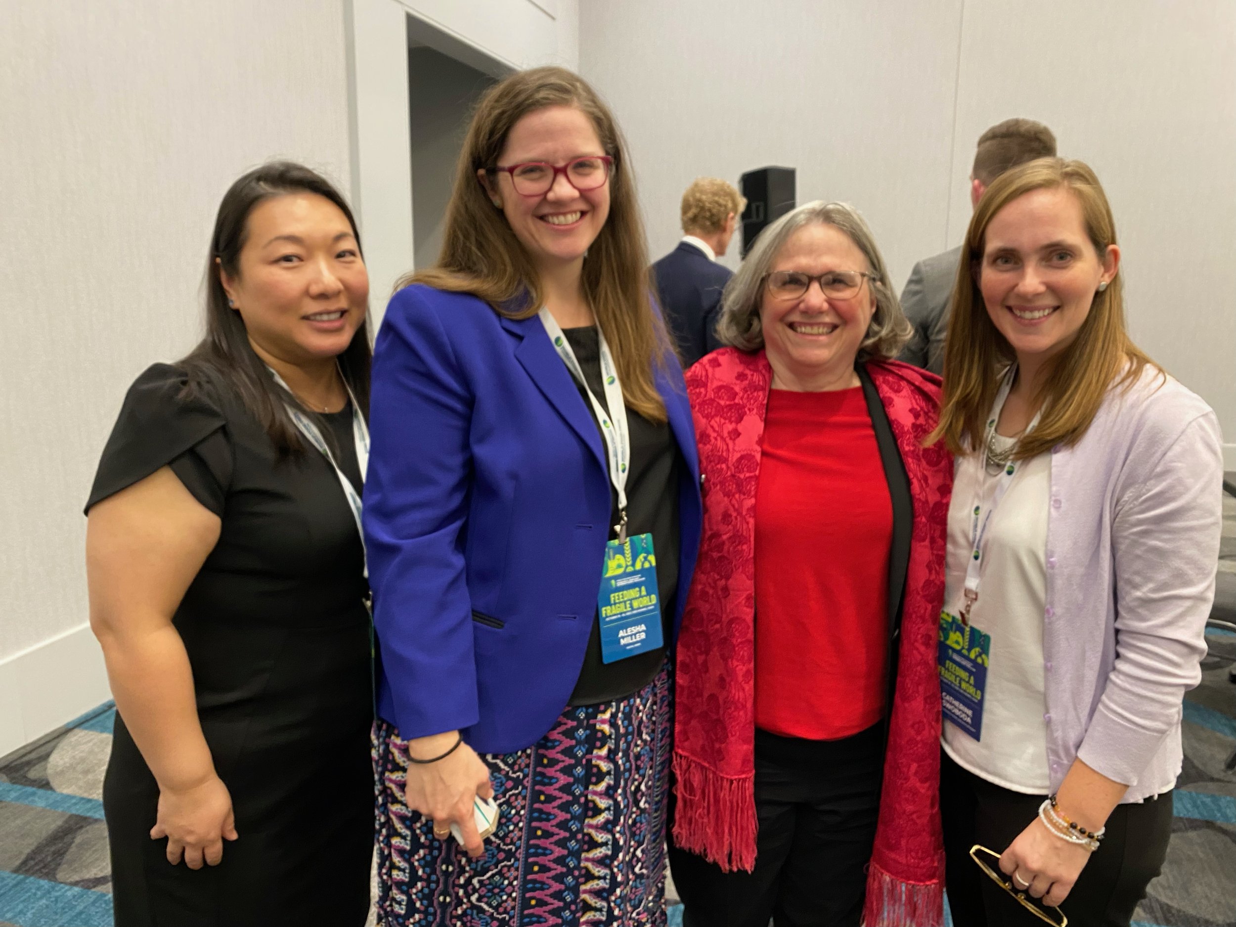  With inspirational leaders in agricultural development in Des Moines (2022) - Peggy Yih, Alesha Black, Catherine Swoboda 