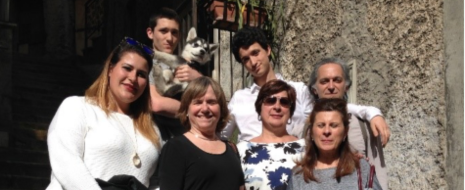  Italian Bertini Cousins Visiting Old Homestead in Sgurgola, Italy 