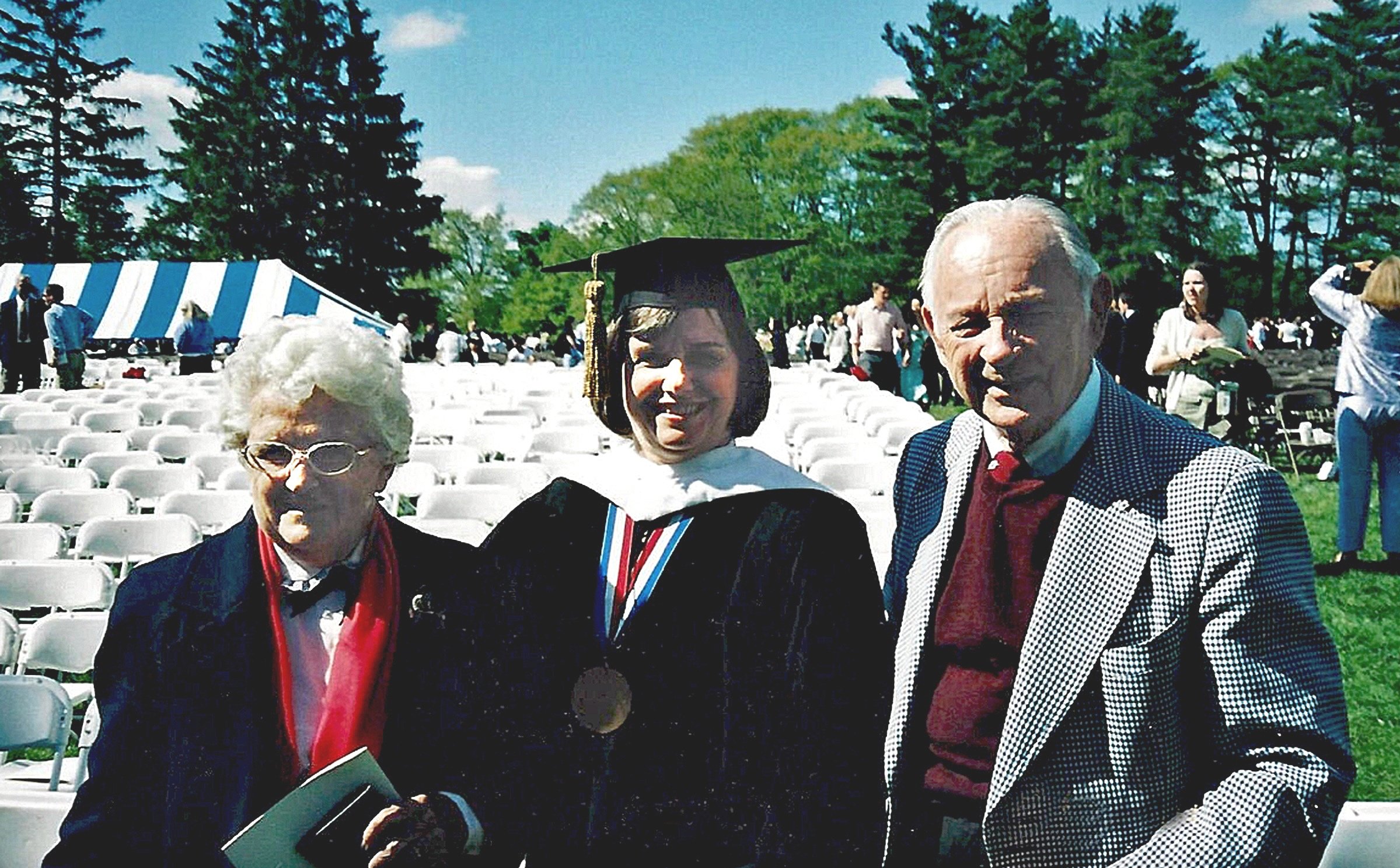  Honorary degree at Colgate University with Ann Bertini and George Fisk (2004) 