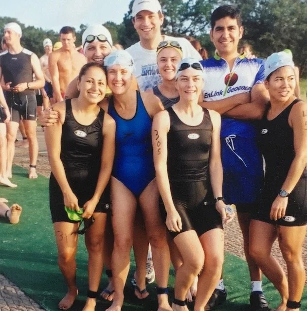 Maeve Magner and teammates at the Danskin Triathlon