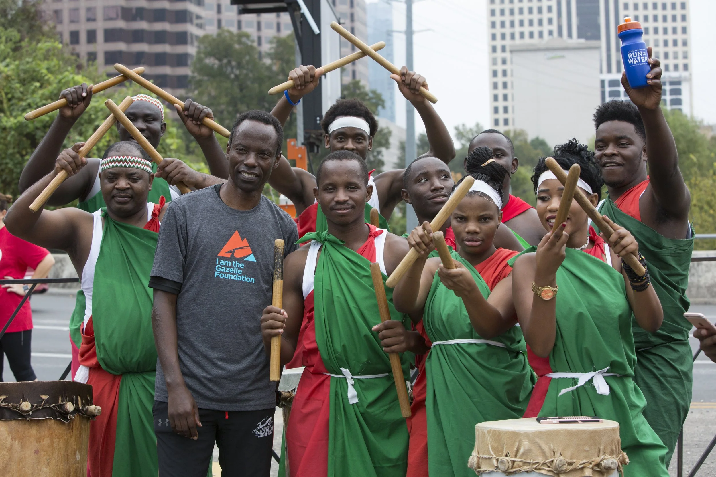 Gazelle Foundation Run for the Water Race-Burundian Drummers 01.jpg