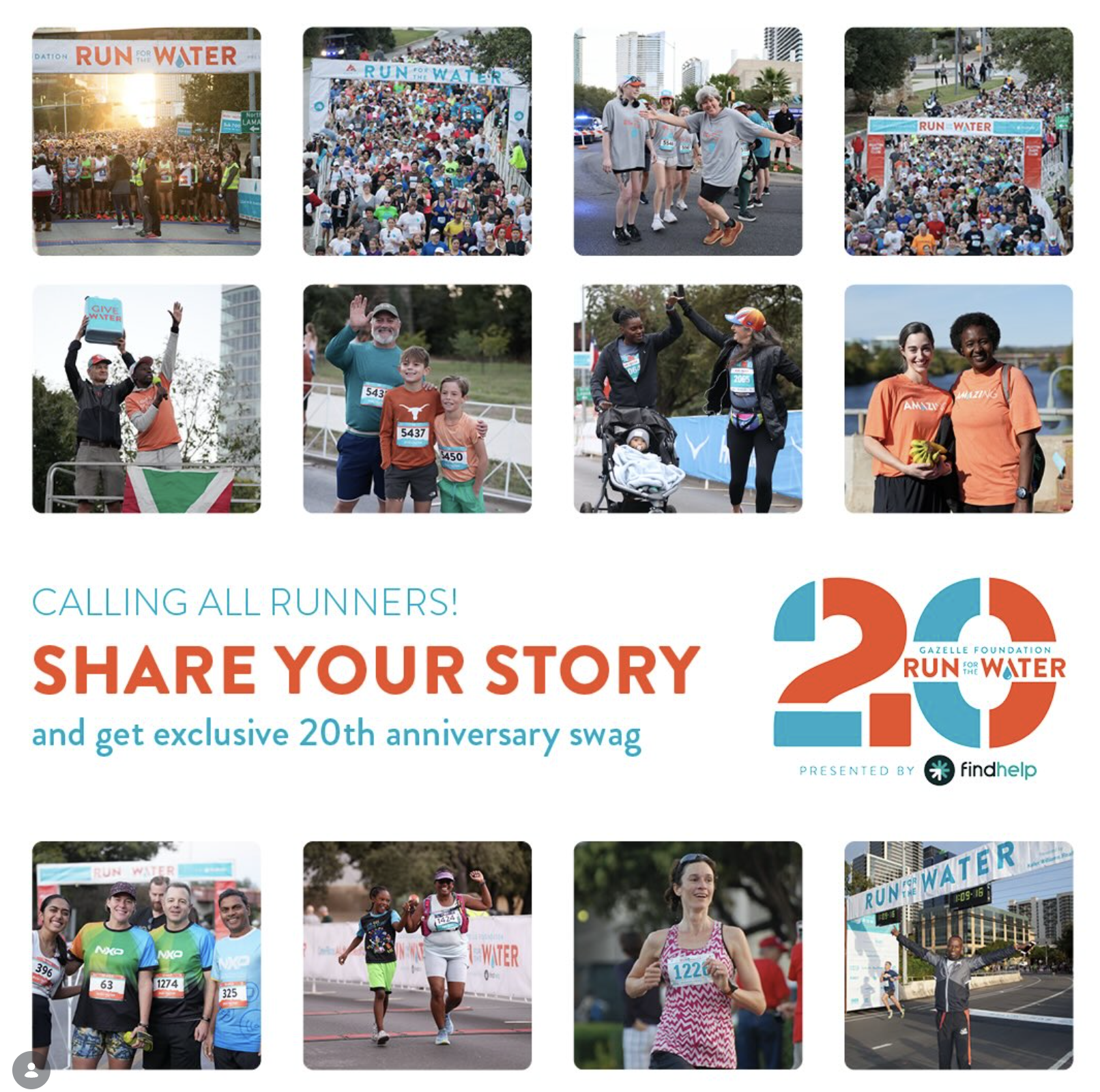 run for the water race participants over the past 2 decades
