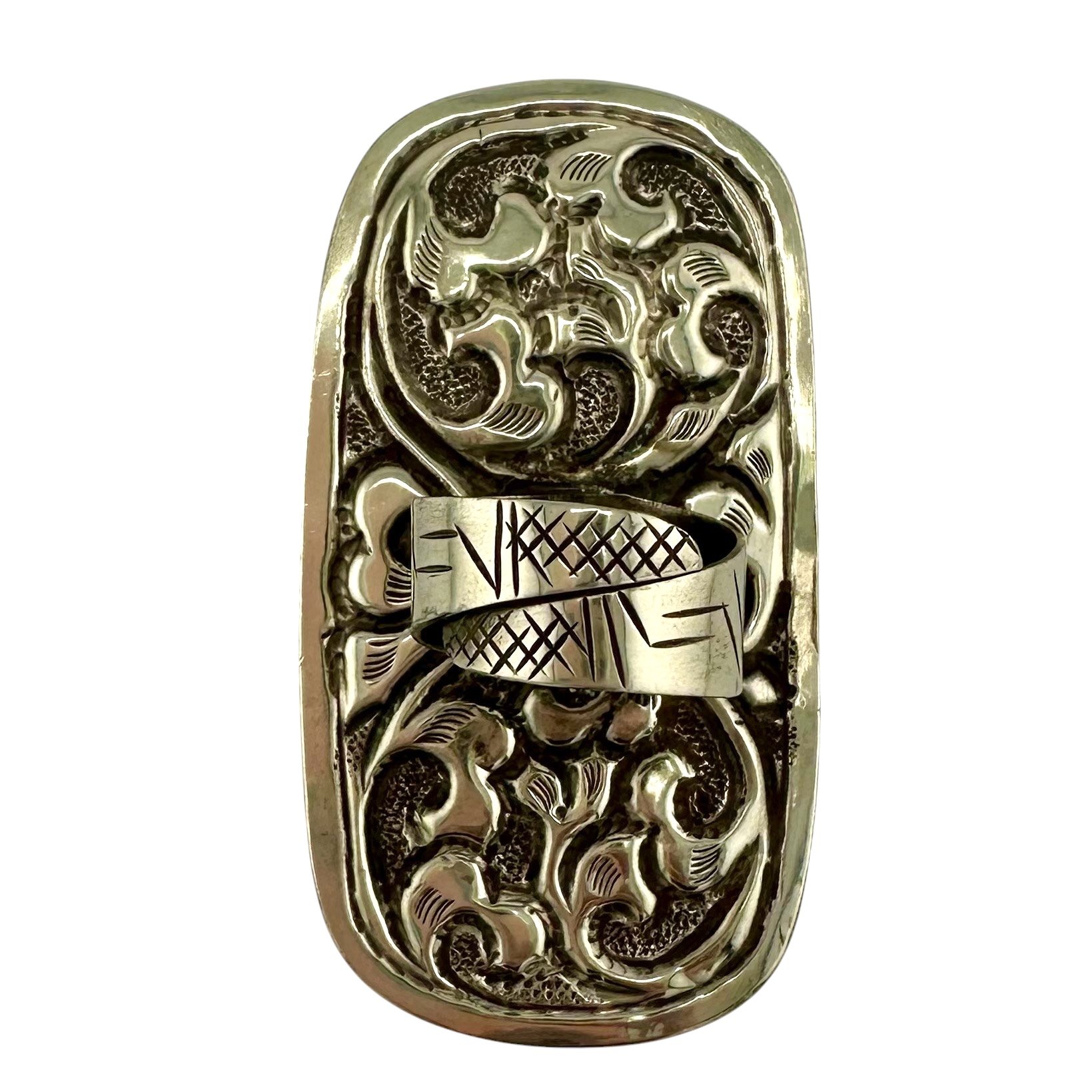 Peacock Queen Ring in Tooled Tibetan Silver -IMG_5754-Photoroom.jpg