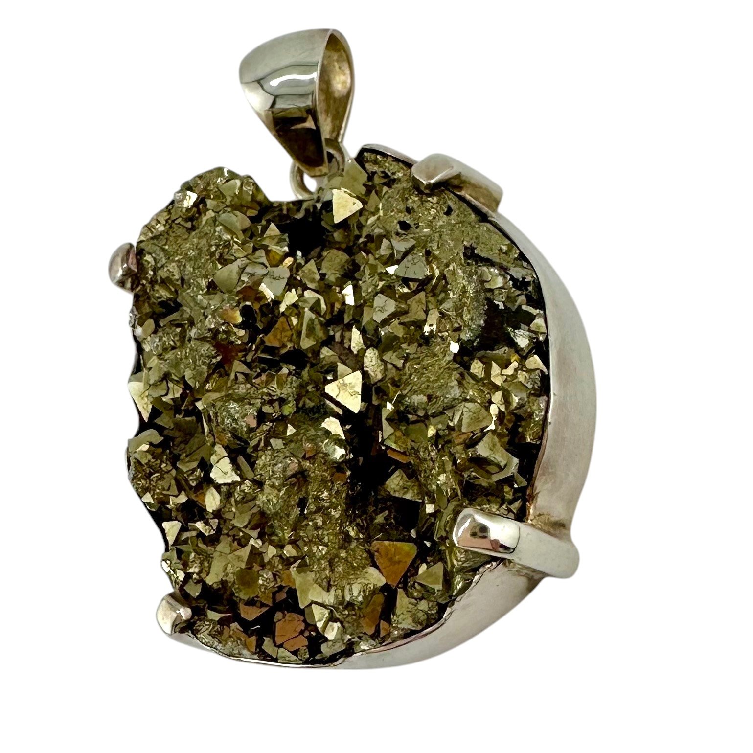 Raw Pyrite Statement Pendant set in sterling silver-IMG_5552-Photoroom.jpg