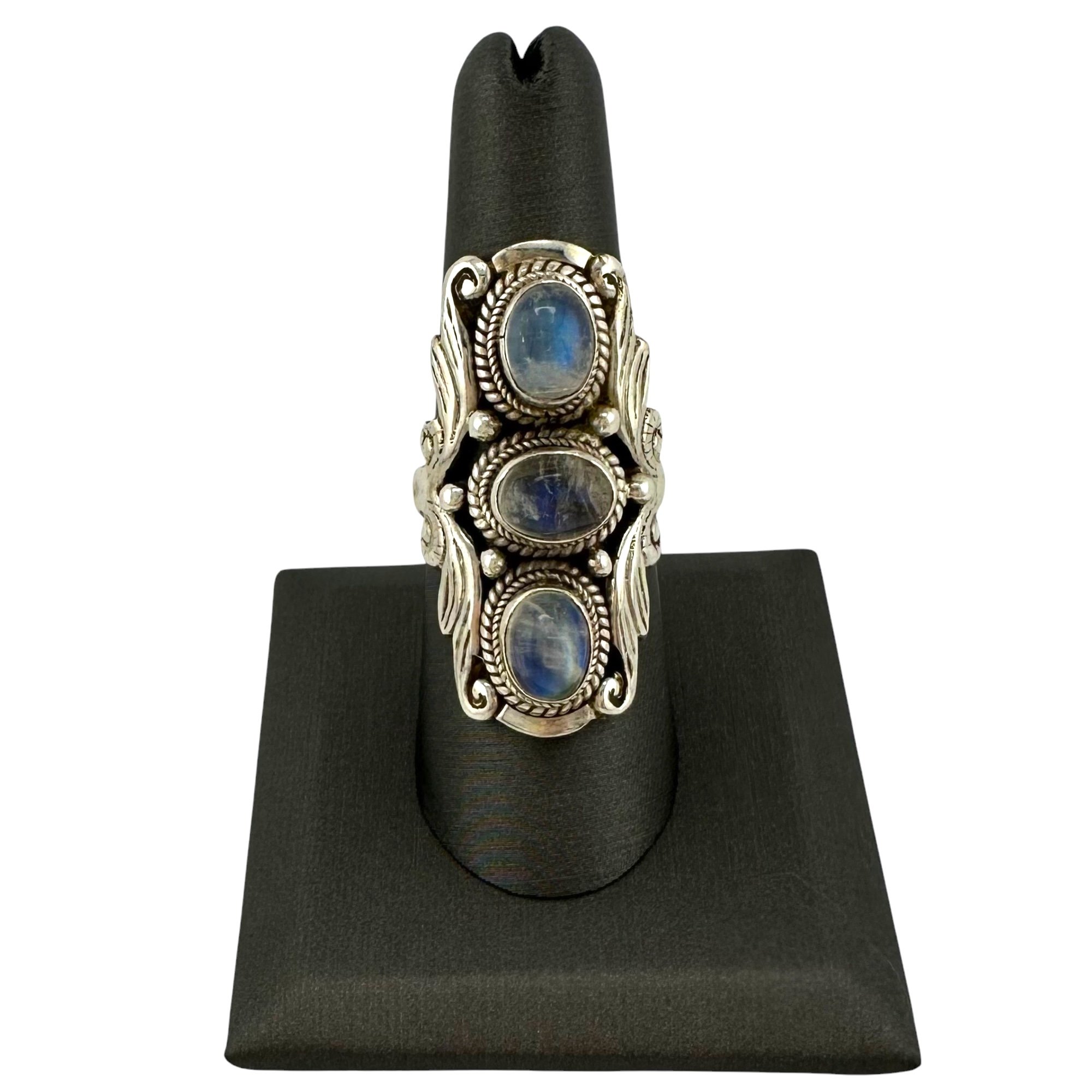 Triple Rainbow Moonstone Goddess Ring in Sterling Silver-IMG_5102-Photoroom.jpg