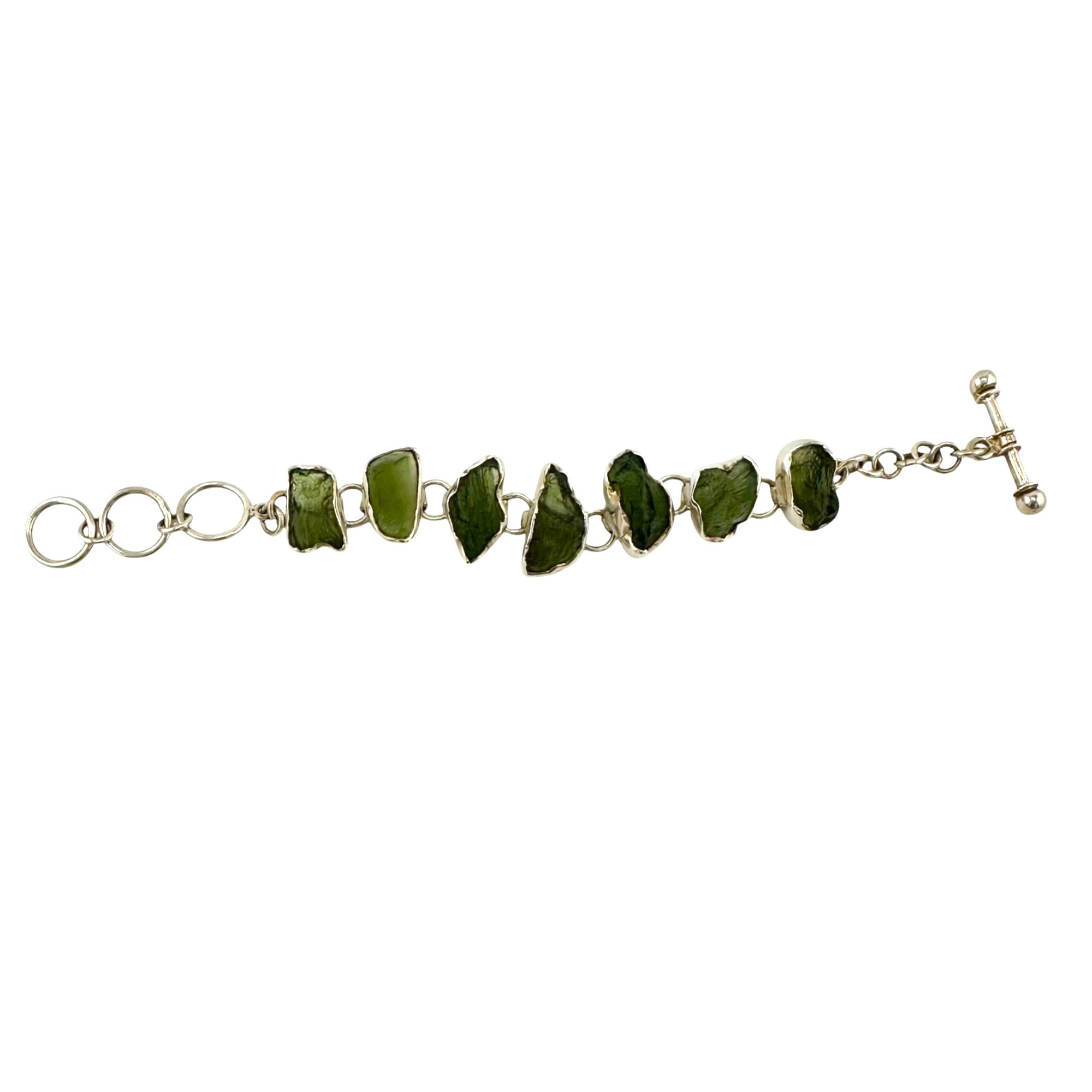 Seven Stone Moldavite Bracelet in Sterling Silver IMG_5861-Photoroom.jpg