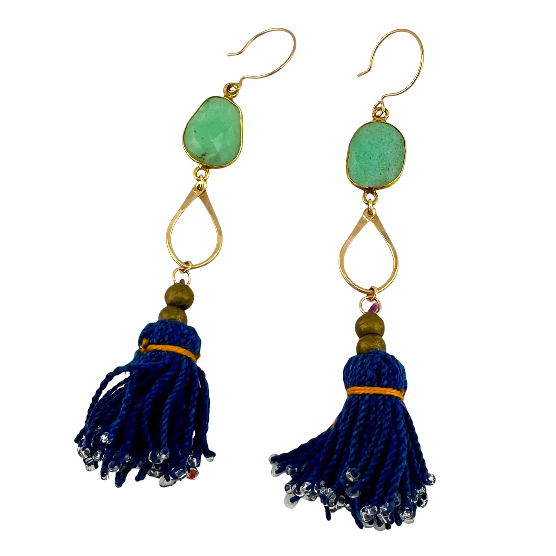 Vintage Tassel Earrings with Mint Chalcedony -IMG_5993-Photoroom.jpg
