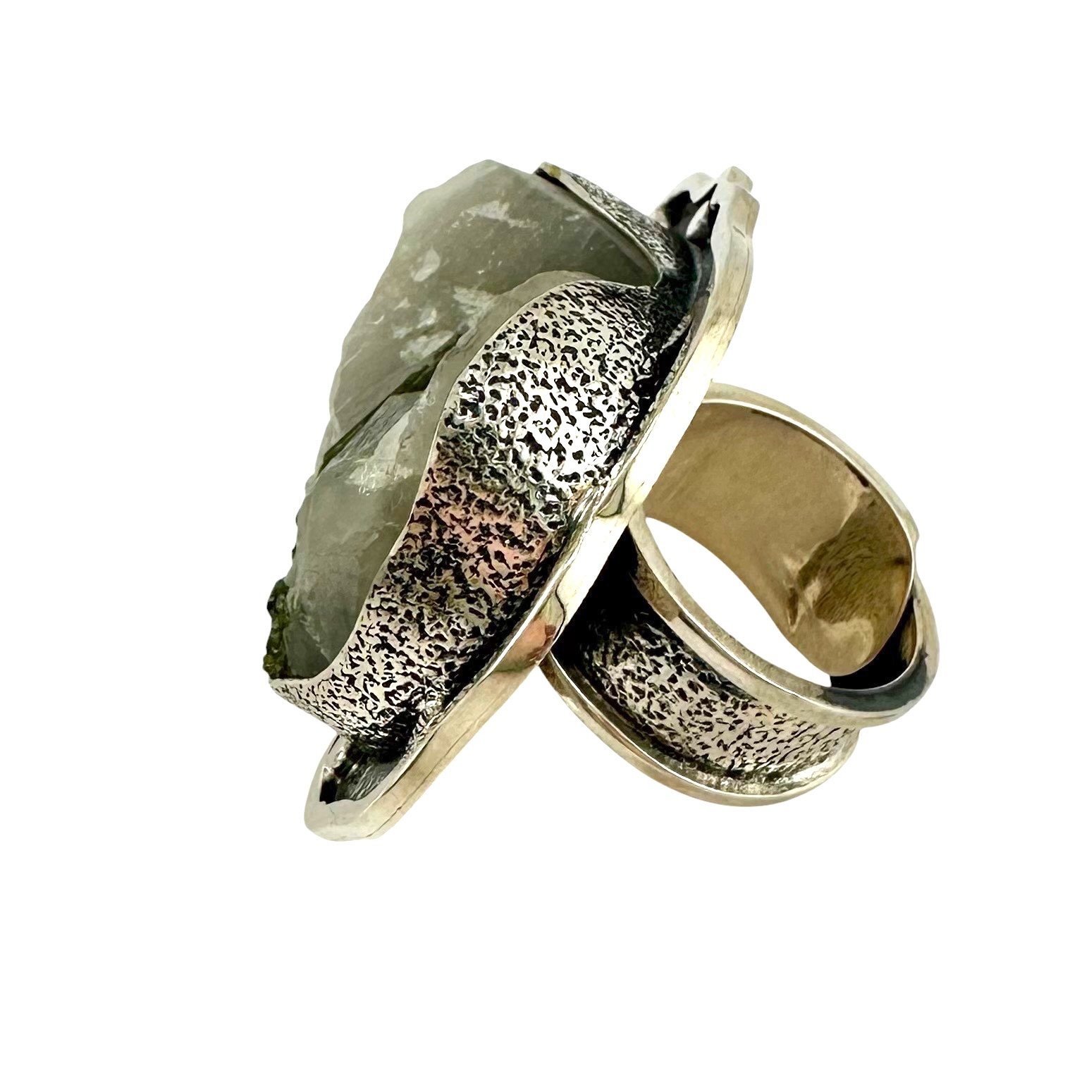 Sally Bass Green Tourmaline and Quartz Ring in Sterling Silver-IMG_5837-Photoroom.jpg
