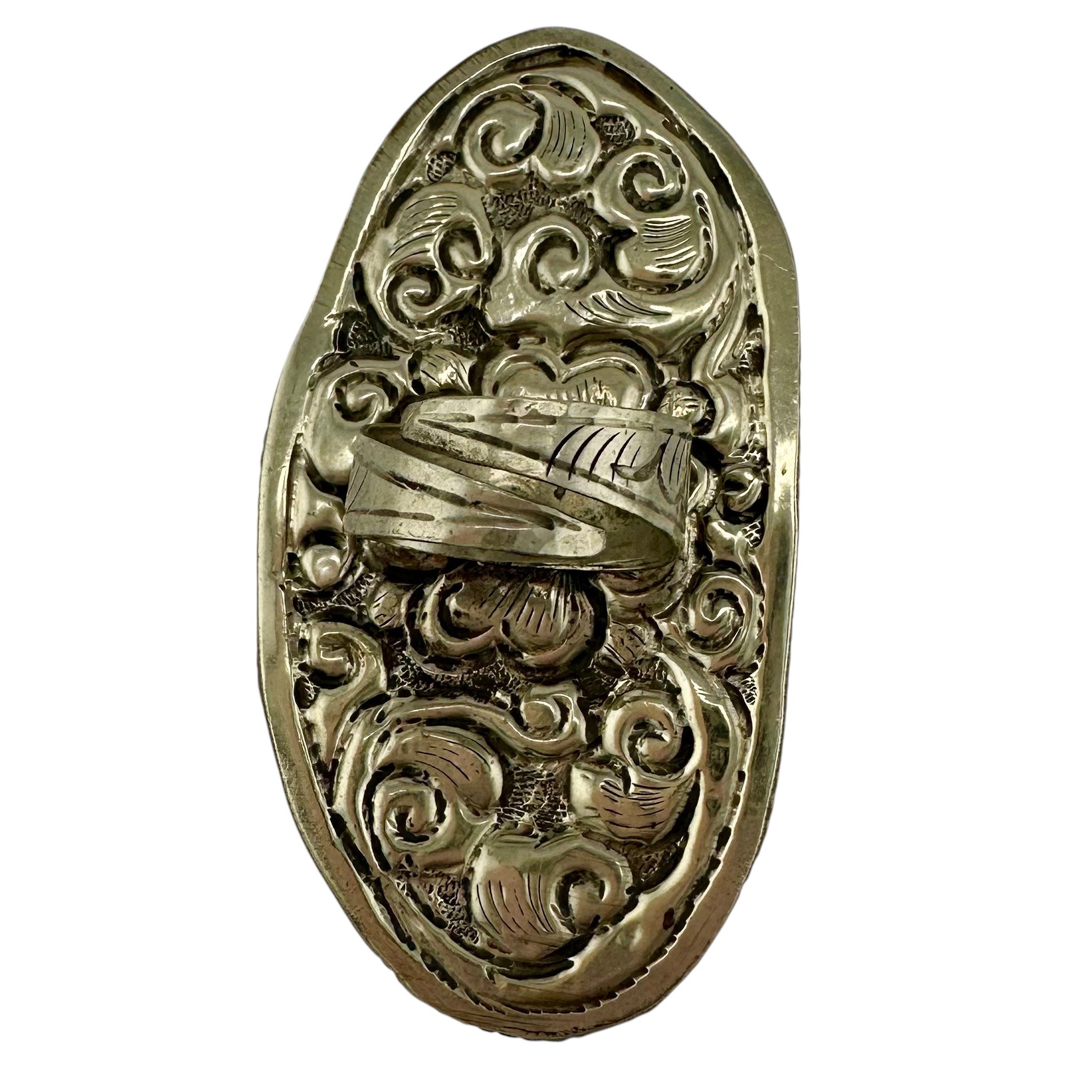 Sweet Hand Carved Ganesh Ring in Tibetan Silver-IMG_6646-Photoroom.jpg