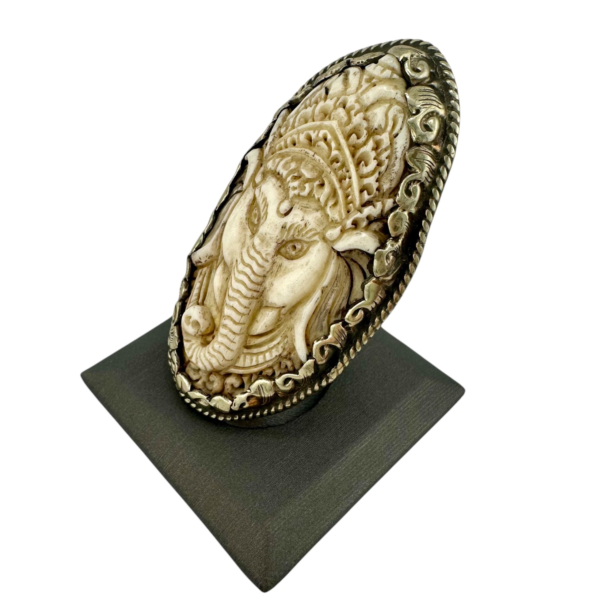 Sweet Hand Carved Ganesh Ring in Tibetan Silver-IMG_6644-Photoroom.jpg