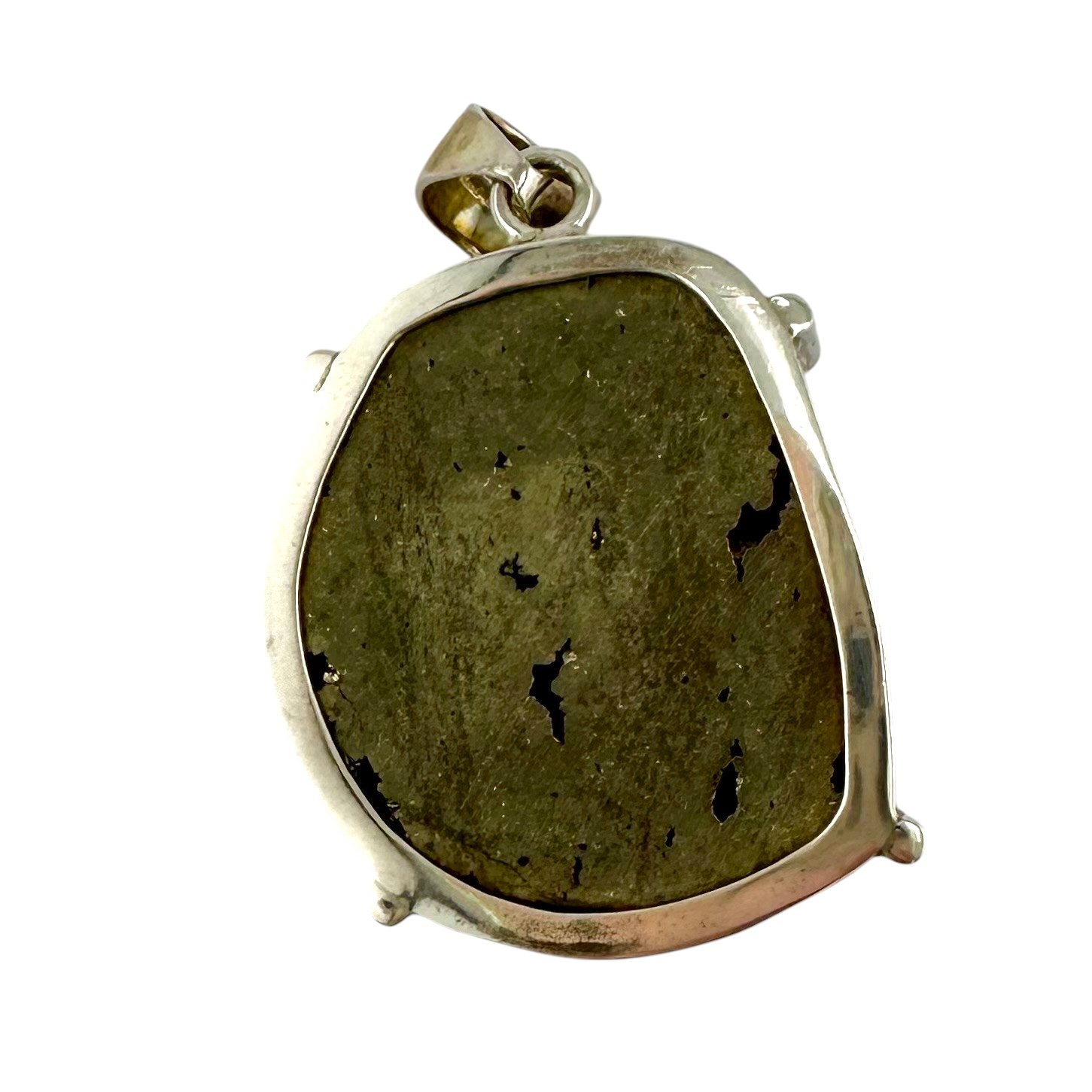 Raw Pyrite Statement Pendant set in sterling silver-IMG_5555-Photoroom.jpg