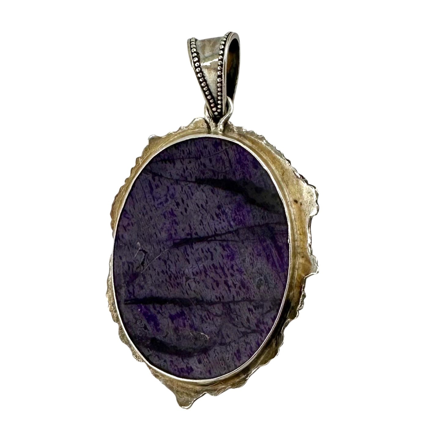 Charoite Pendant with Magical Floral Overlay in Sterling Silver-IMG_6730-Photoroom.jpg