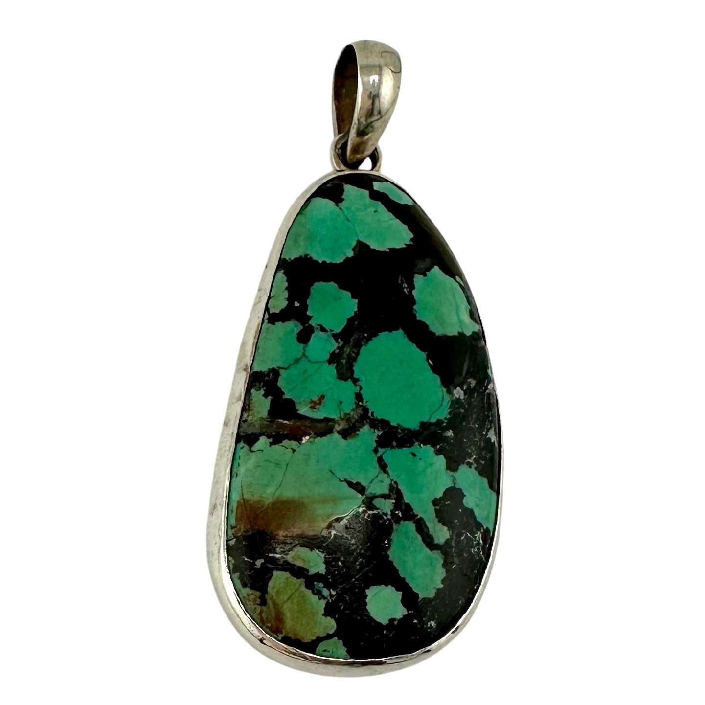 Rustic Black Turquoise Pendant set in Sterling Silver -IMG_6370-Photoroom.jpg