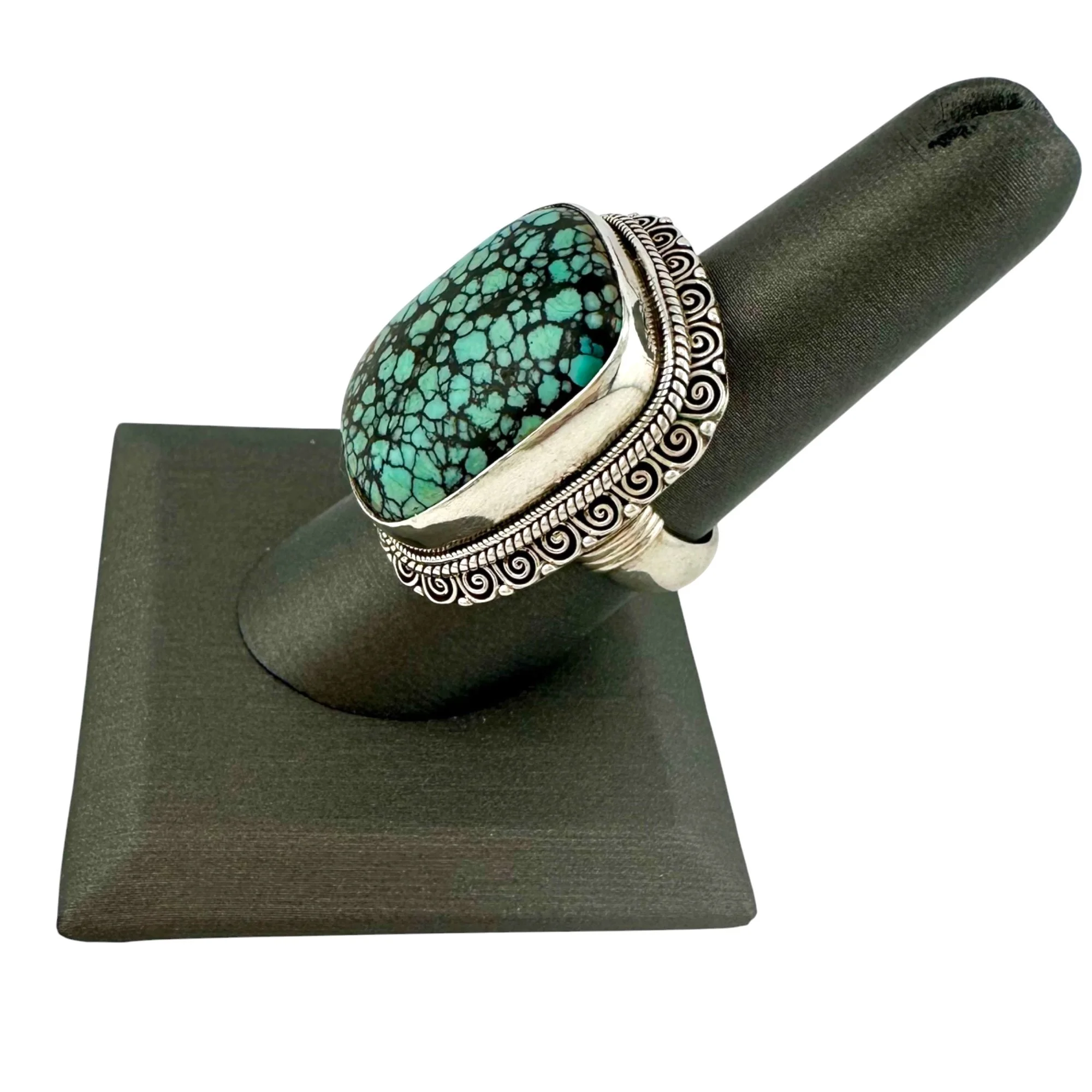 Nepalese Square Black Turquoise Ring in Sterling Silver -IMG_6413-Photoroom.jpg