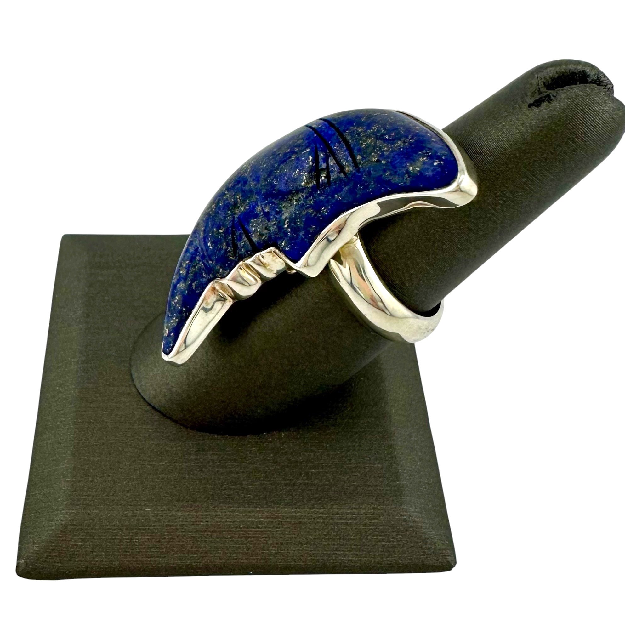 Carved Lapis Lazuli Crescent Moon Ring set in Sterling Silver-IMG_6008-Photoroom.jpg
