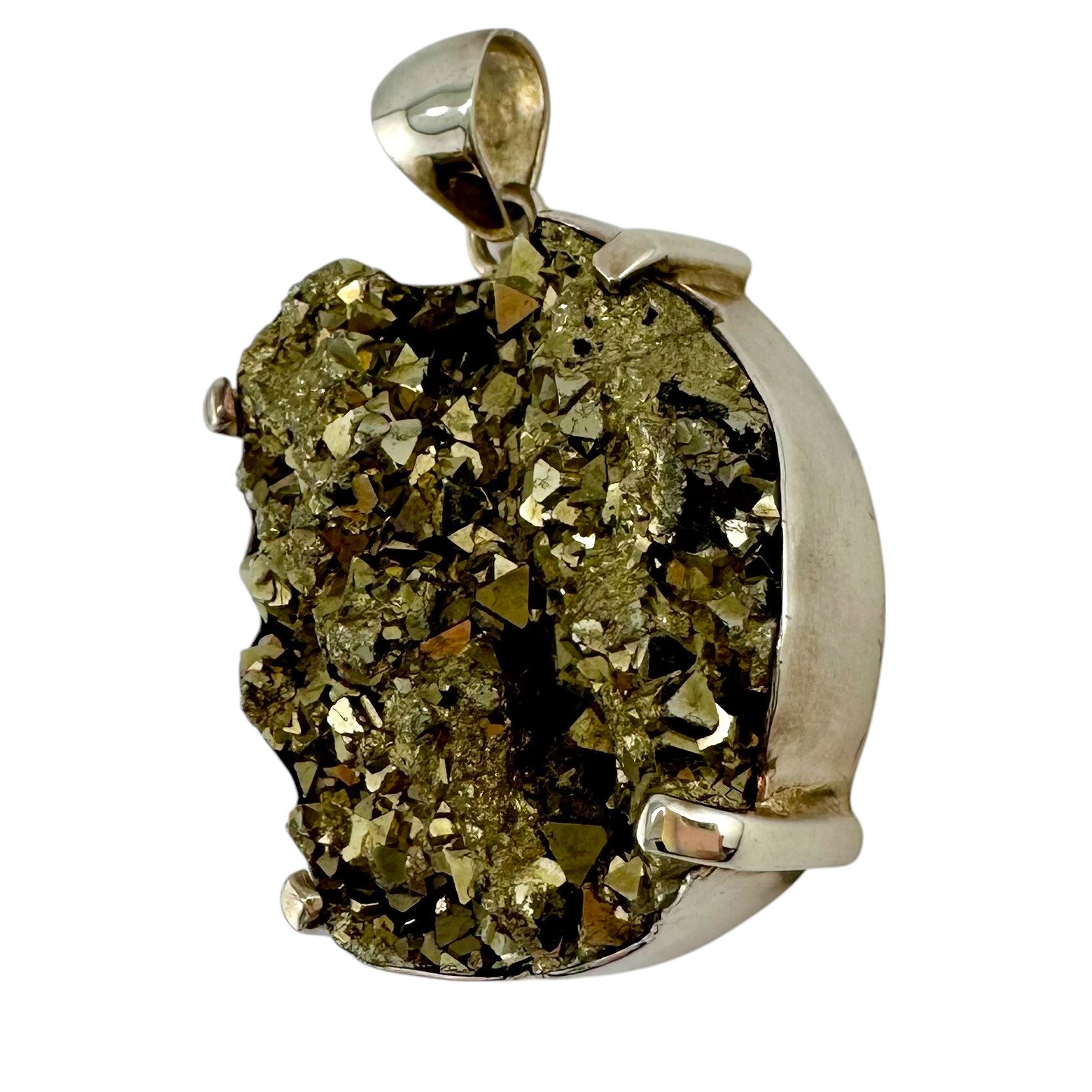 Raw Pyrite Statement Pendant set in sterling silver-IMG_5554-Photoroom.jpg