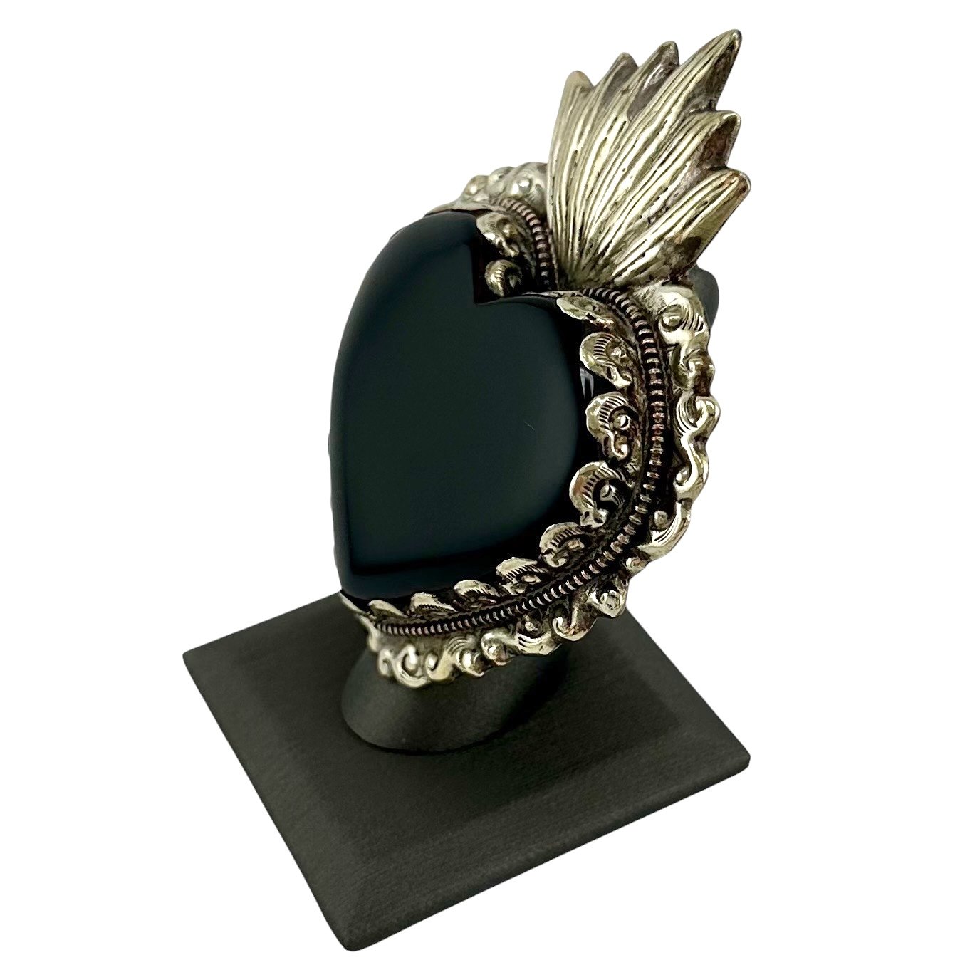 Extra Large Flaming Heart Black Onyx Ring in Tibetan Silver-IMG_5153-Photoroom.jpg