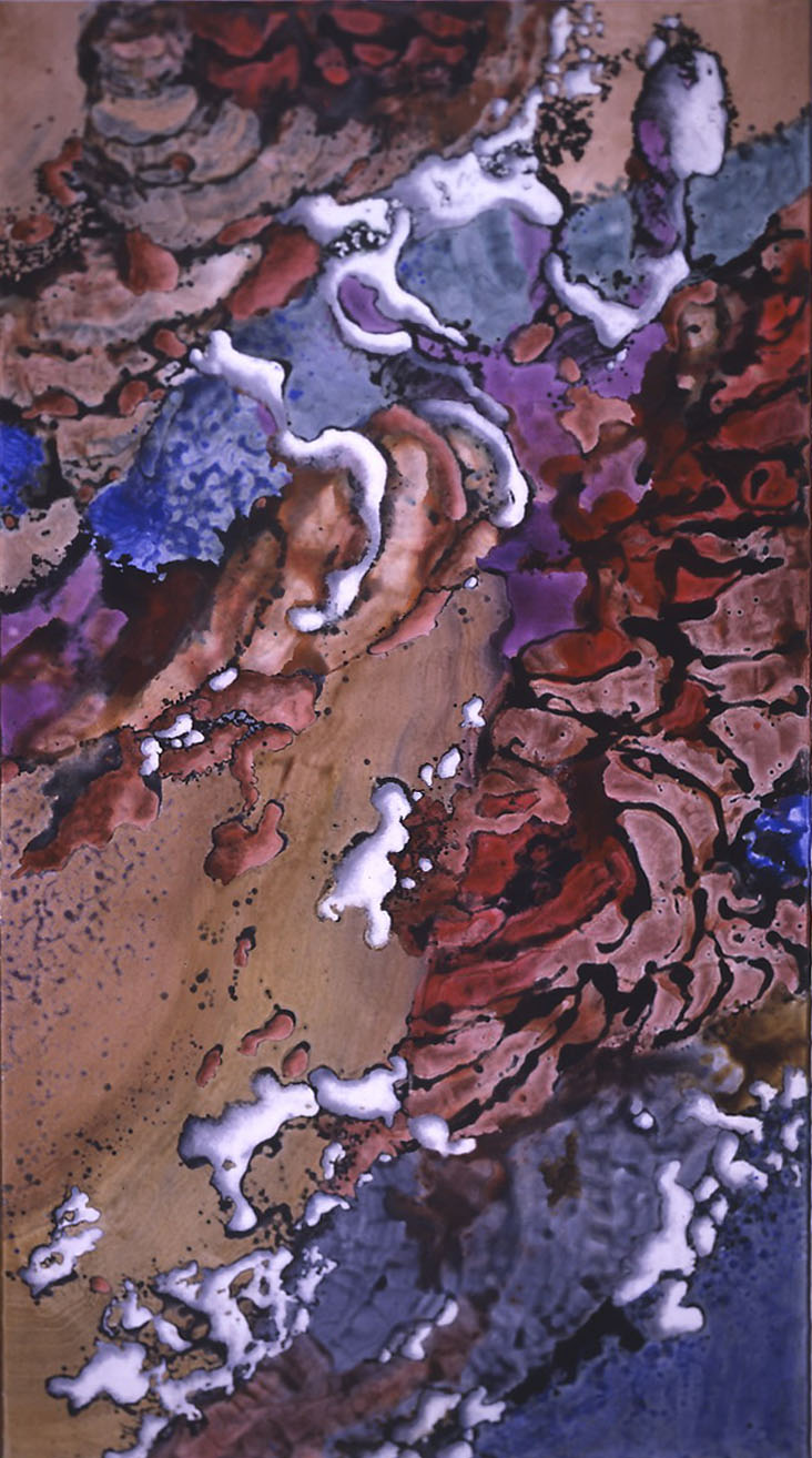  "Rolling Red Rock" 2003, Canyon and Red Rock Series, acrylic on canvas, 18 x 10 feet (549 x 305 cm). 