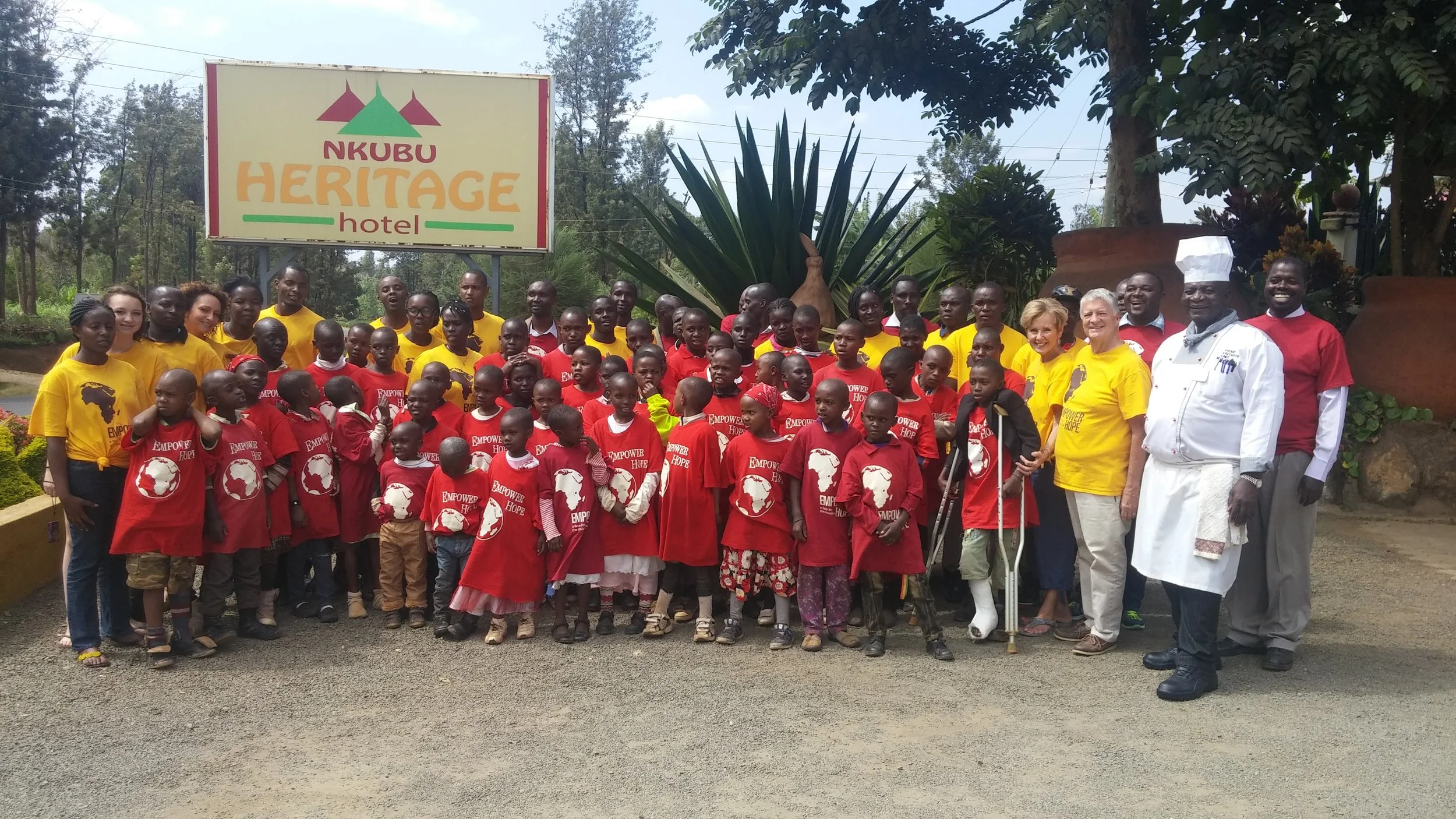 Nkubu Heritage Hotel partners with Empower Hope to bring this event to the children of Acts of Mercy Center
