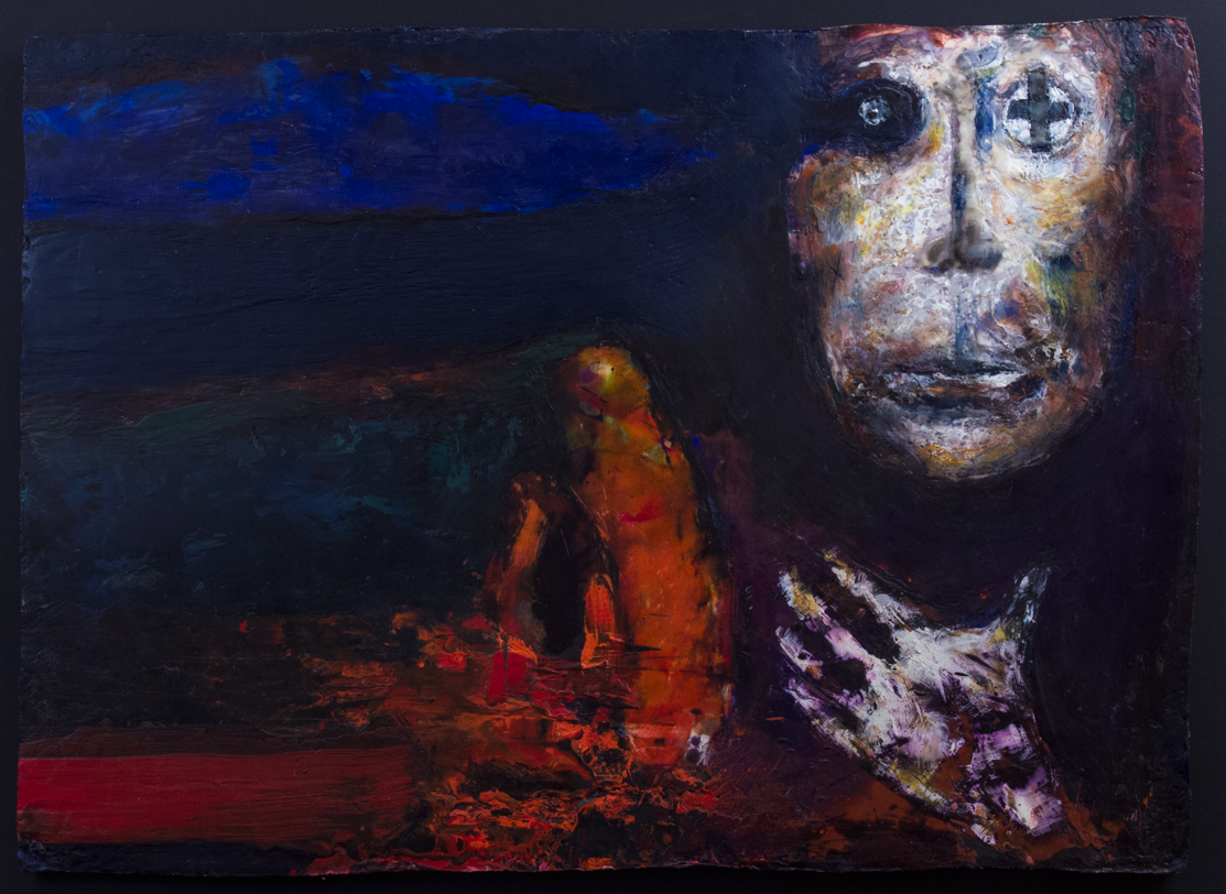 'a passing thought' - encaustic study