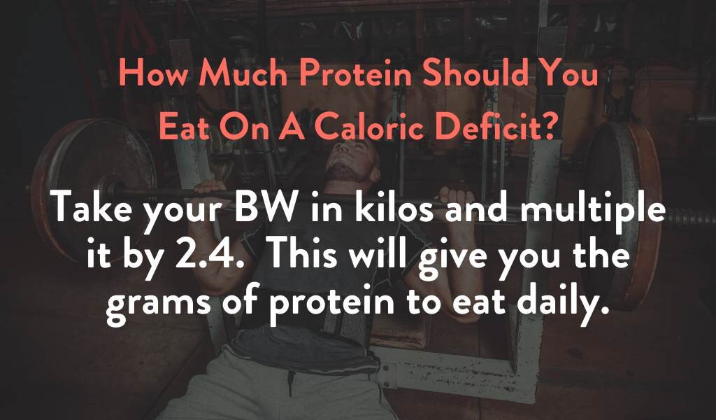 How much protein should you eat on a caloric deficit?