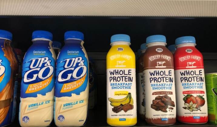 Prioritize organic milk over store bought protein shakes