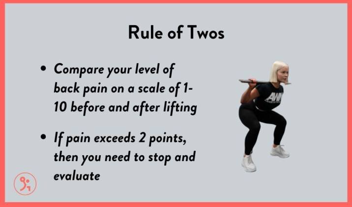 The rule of twos when it comes to back pain