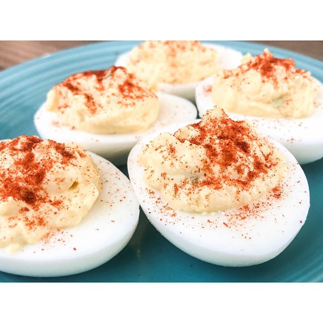 I&rsquo;m not really much on meal prepping... It&rsquo;s not that I have some sort of issue with it, I just don&rsquo;t do it... BUT I do make deviled eggs pretty much every week and I included them in my productive Sunday yesterday.  These little gu