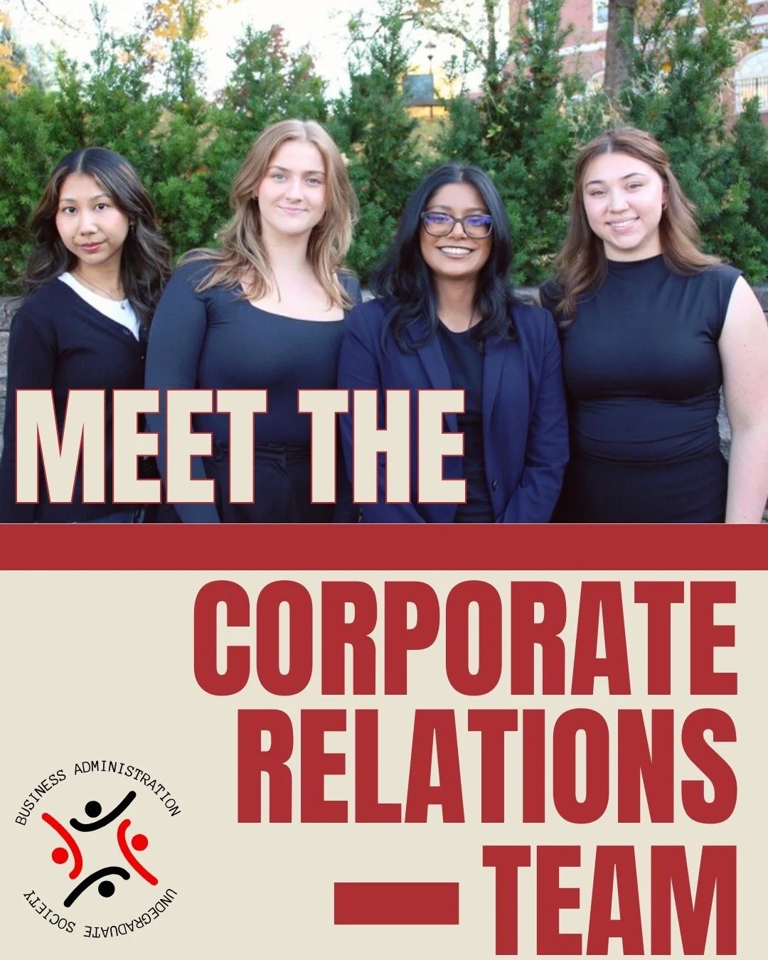Meet the Corporate Relations team! 

Dedicated, welcoming, and ready to connect our society with the professional world. 💼❤️