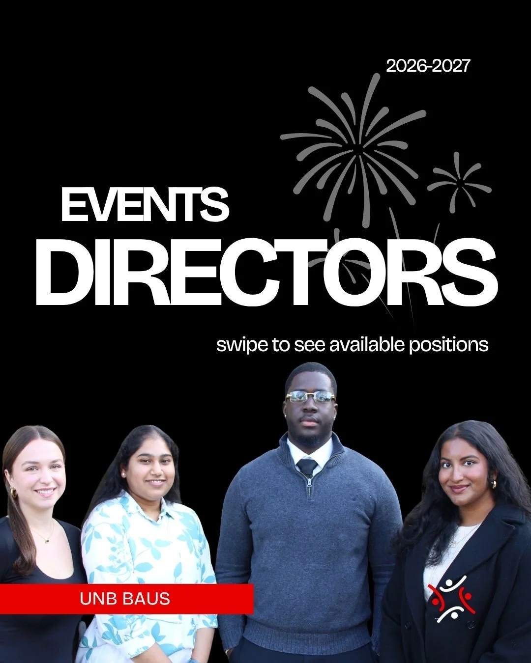 Bring ideas to life with BAUS 🎉
We&rsquo;re hiring Event Directors for 2026&ndash;2027.
Lead the planning, execution, and success of our biggest events.
Apply now!