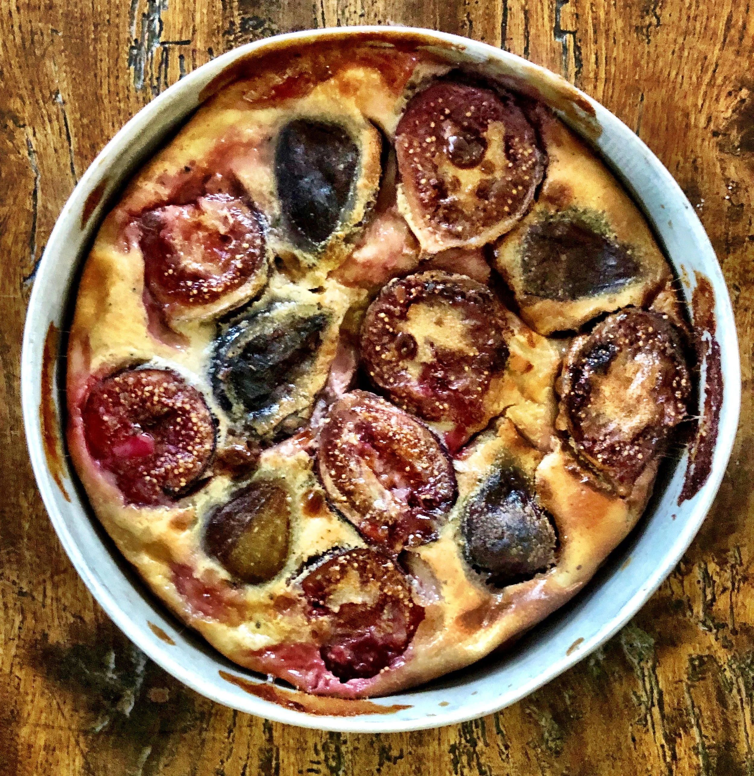 BAKED FIG CUSTARD with MASALA, HONEY &amp; CARDAMOM