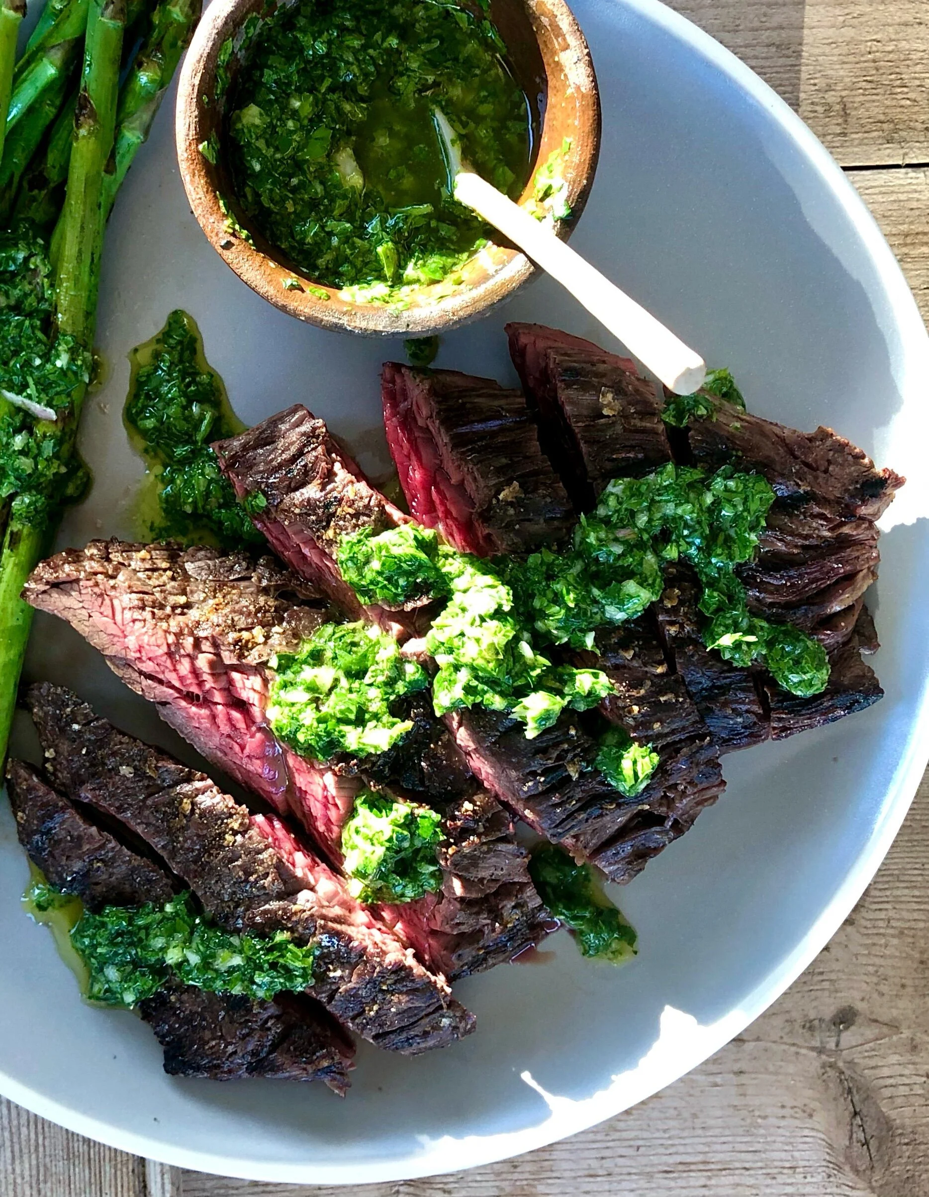 MERLOT STEAK WITH CHIMICHURRI 