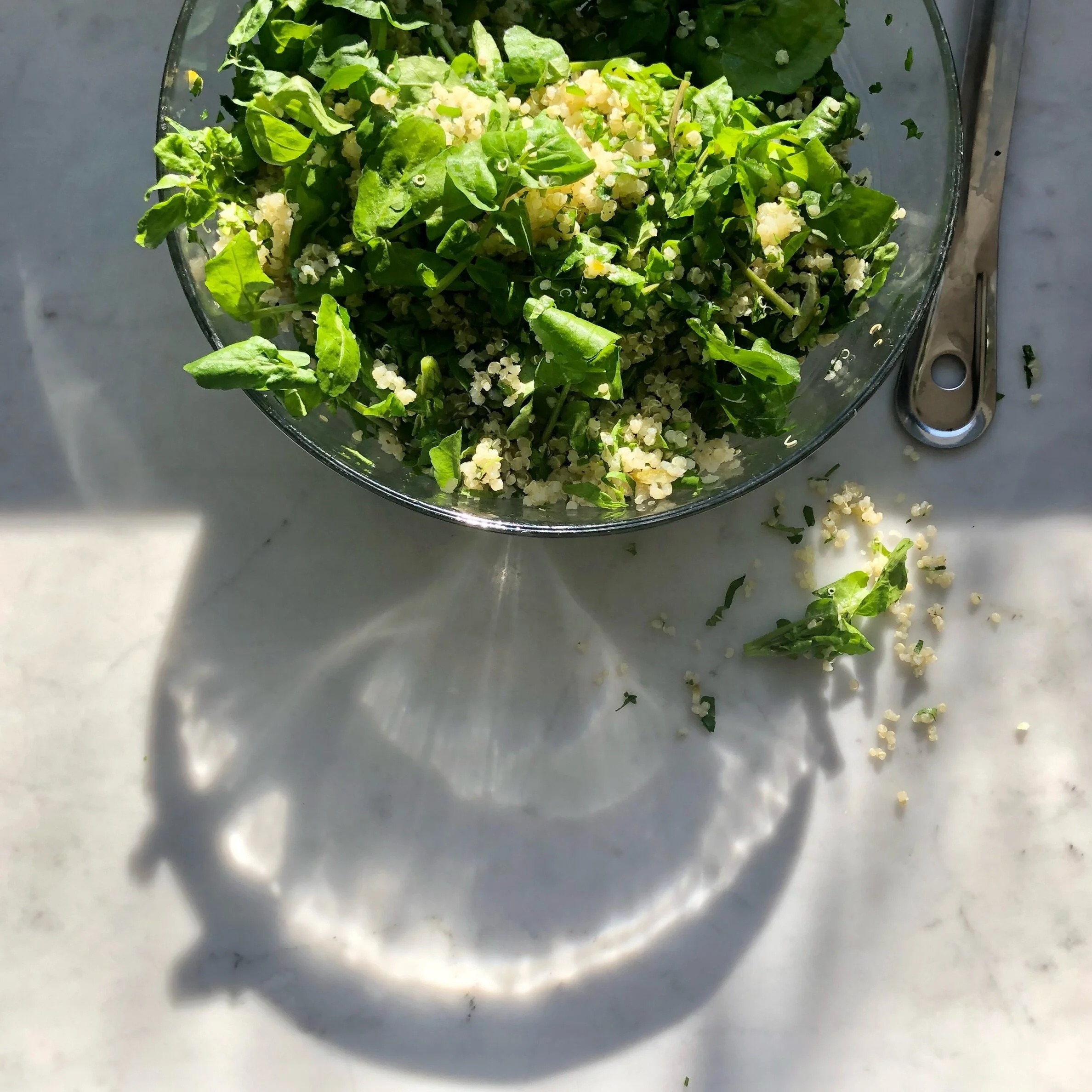 WATERCRESS, PRESERVED LIME &amp; QUINOA SALAD 