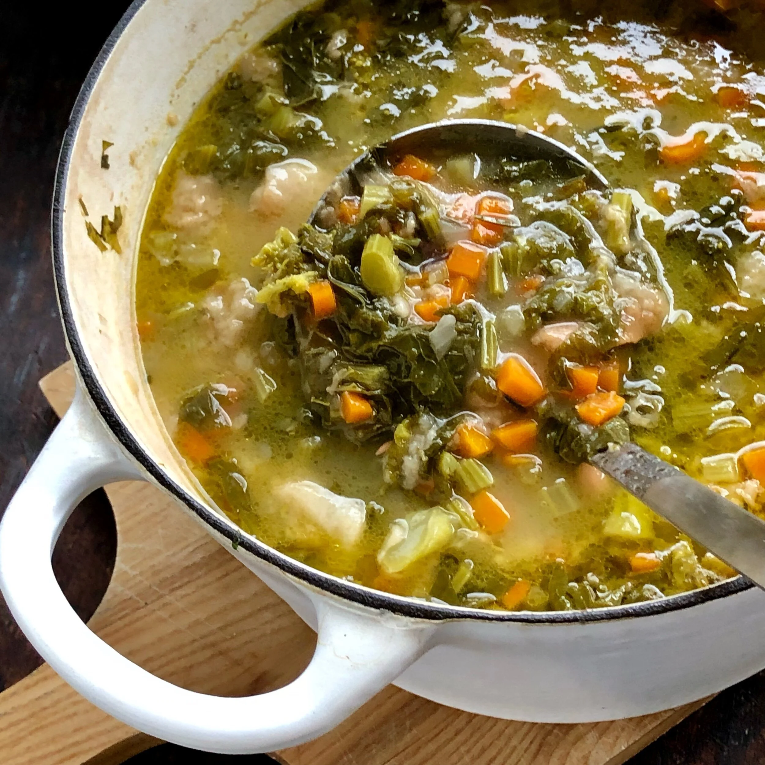 RIBOLLITA WITH RAPINI