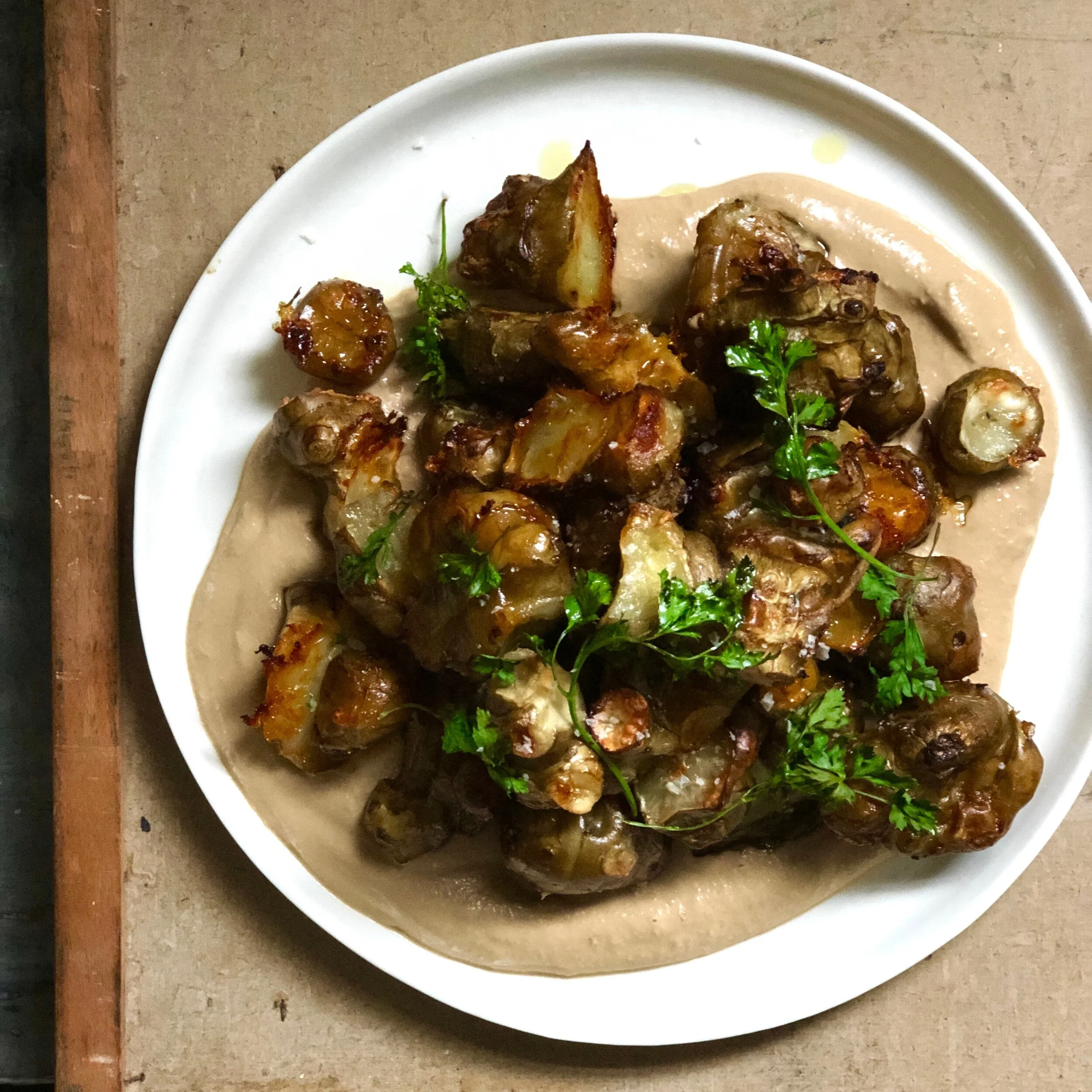 ROASTED JERUSALEM ARTICHOKE 