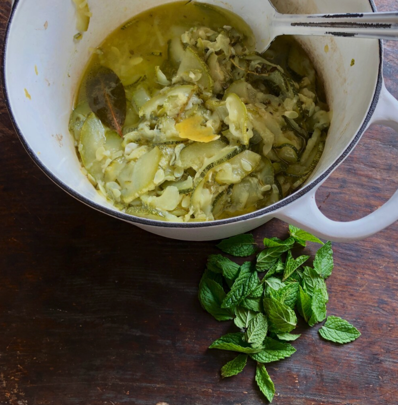 SIMPLE, SLOW COOKED ZUCCHINI SALAD