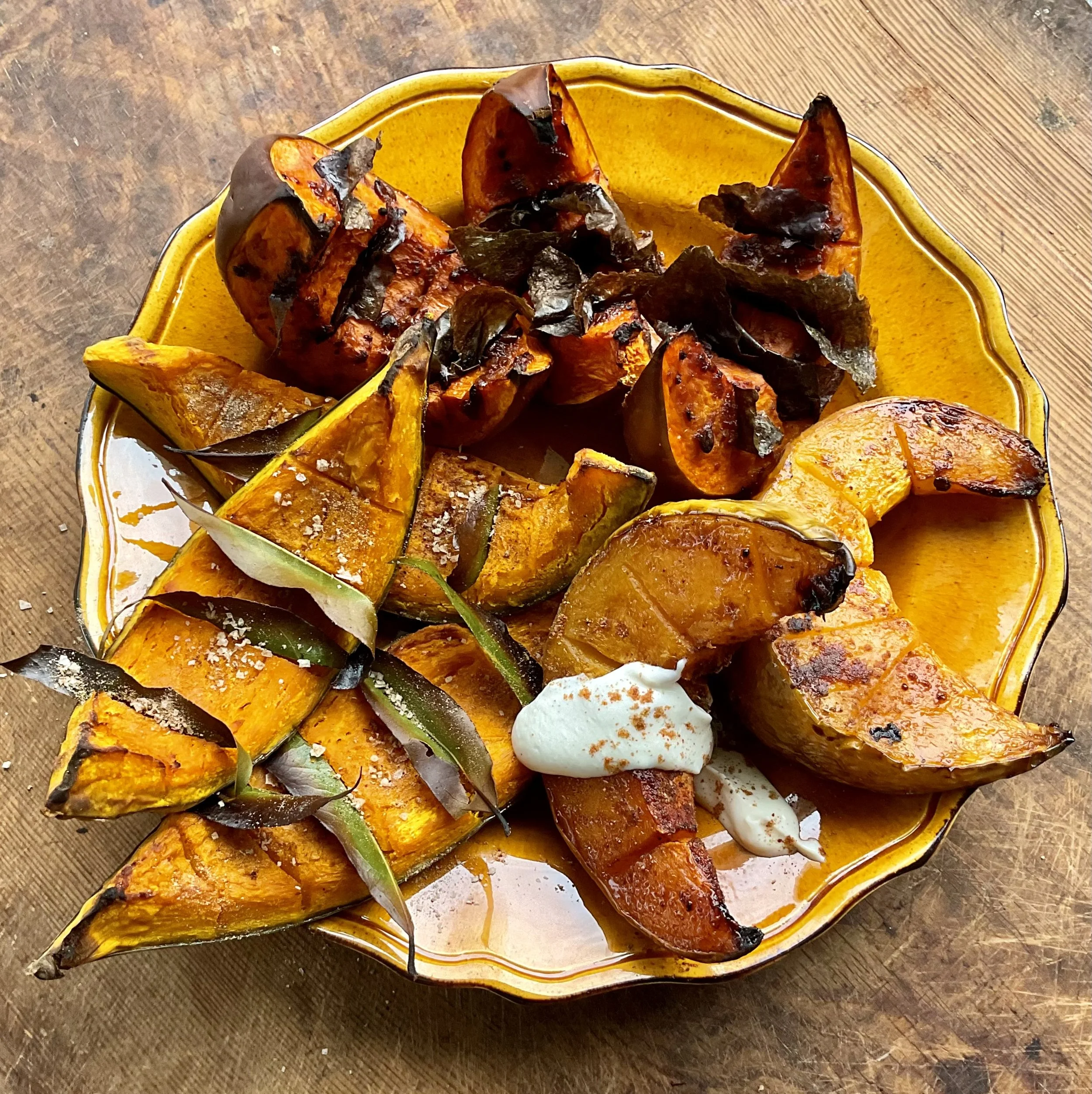 BAKED PUMPKIN WEDGES - THREE WAYS 