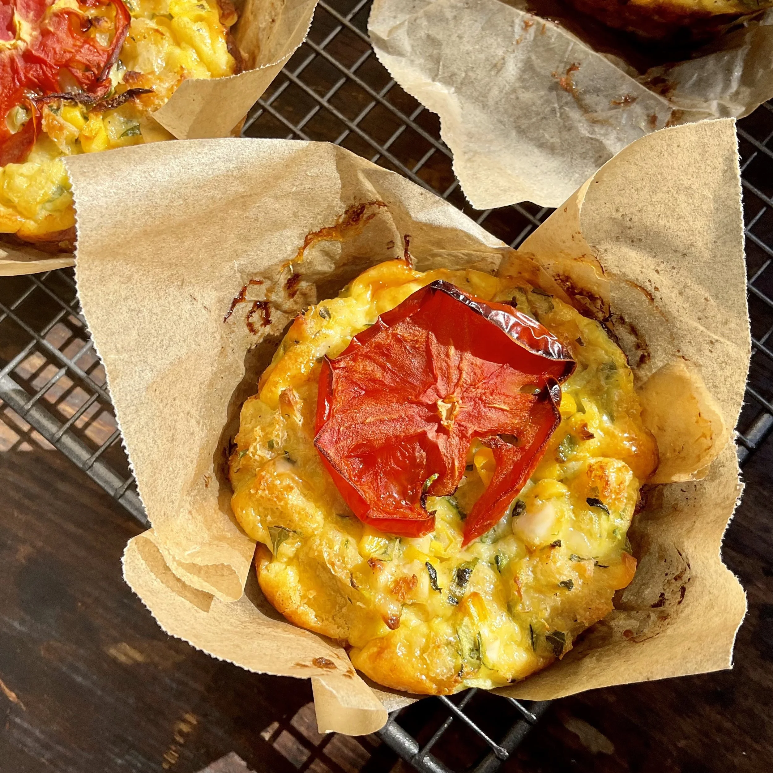 CORN &amp; ZUCCHINI LUNCHBOX QUICHES