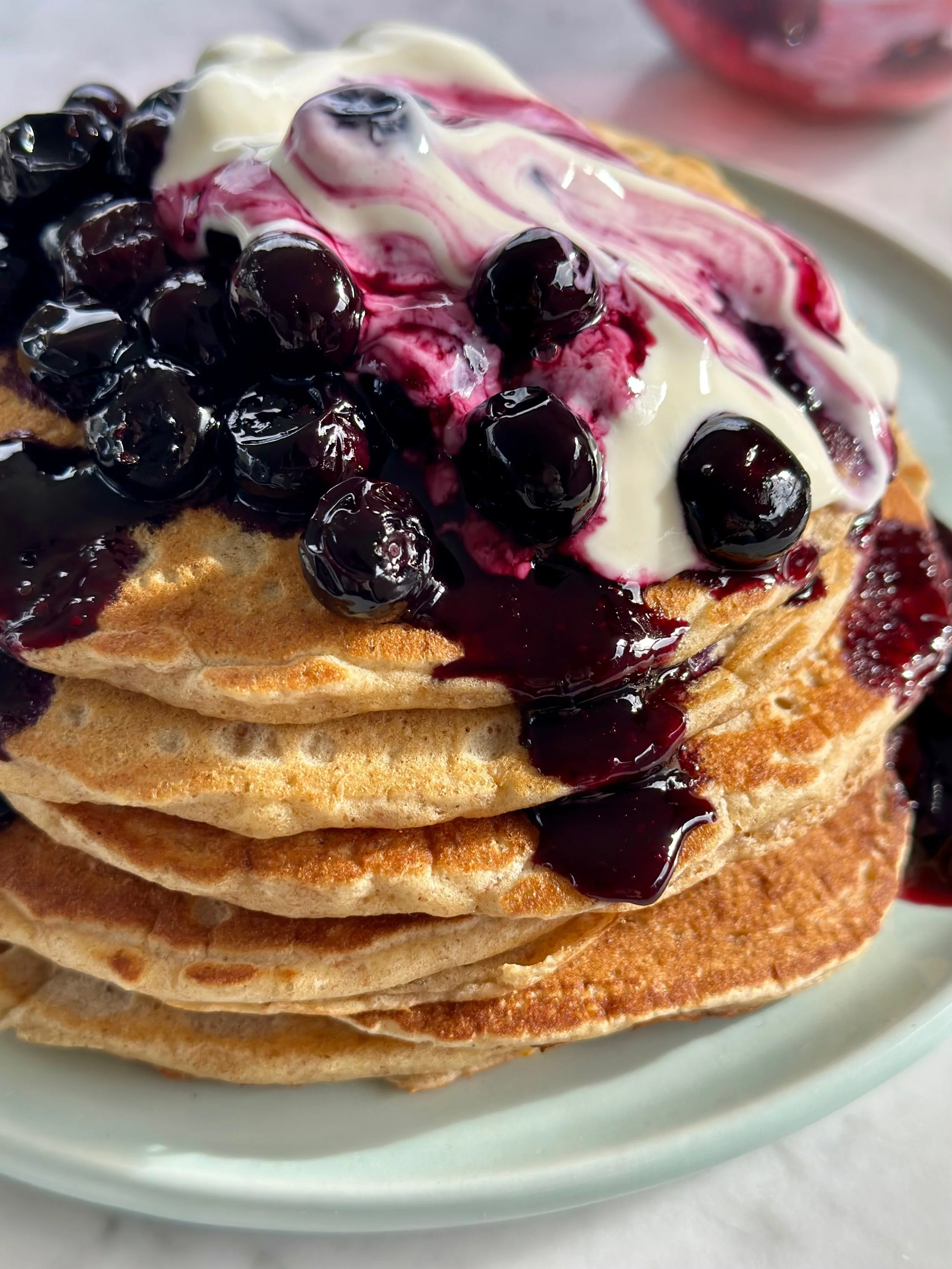 PANCAKES &amp; BERRIES IN ROSE SYRUP