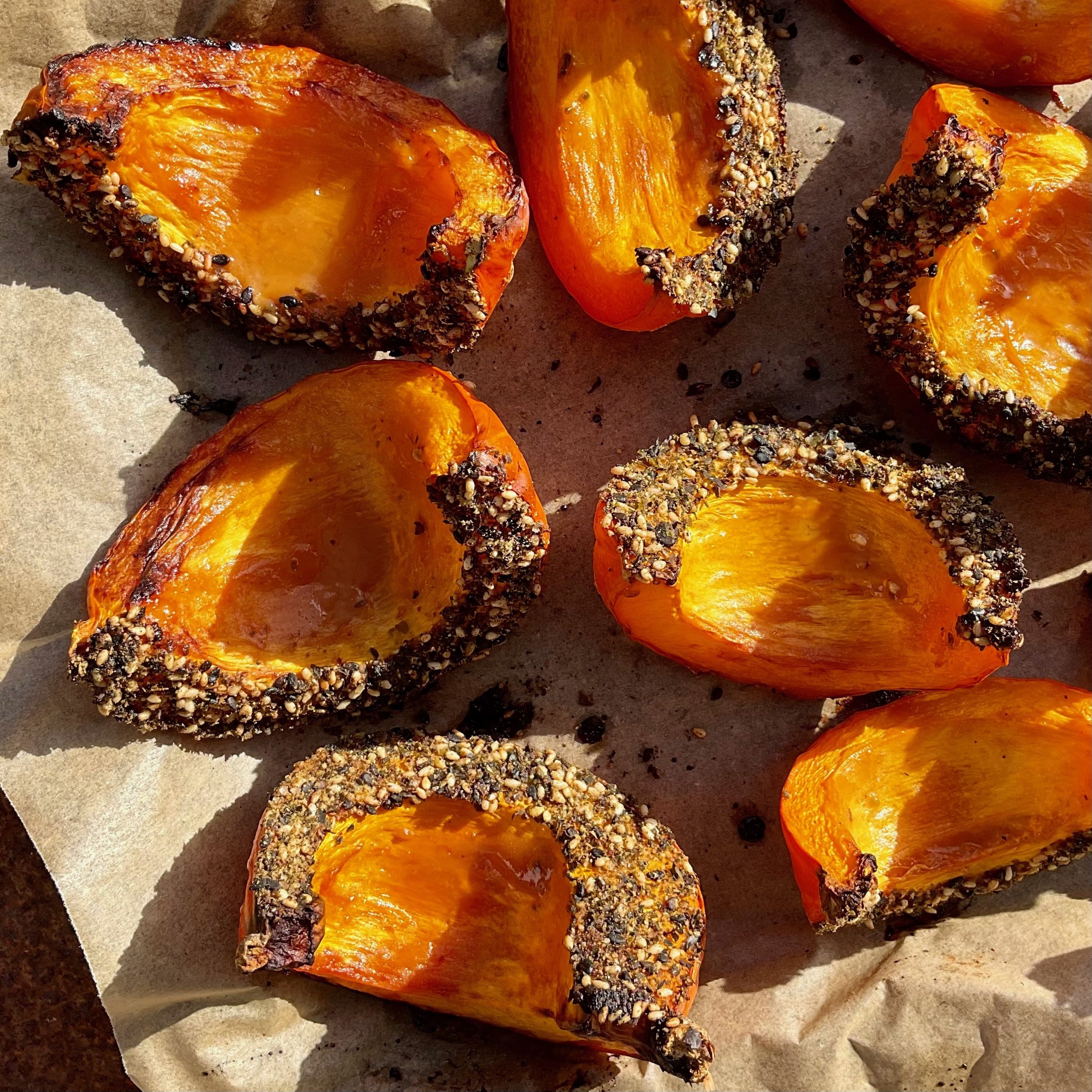 BAKED GOLDEN NUGGET WEDGES WITH MISO, HONEY AND FURIKAKE