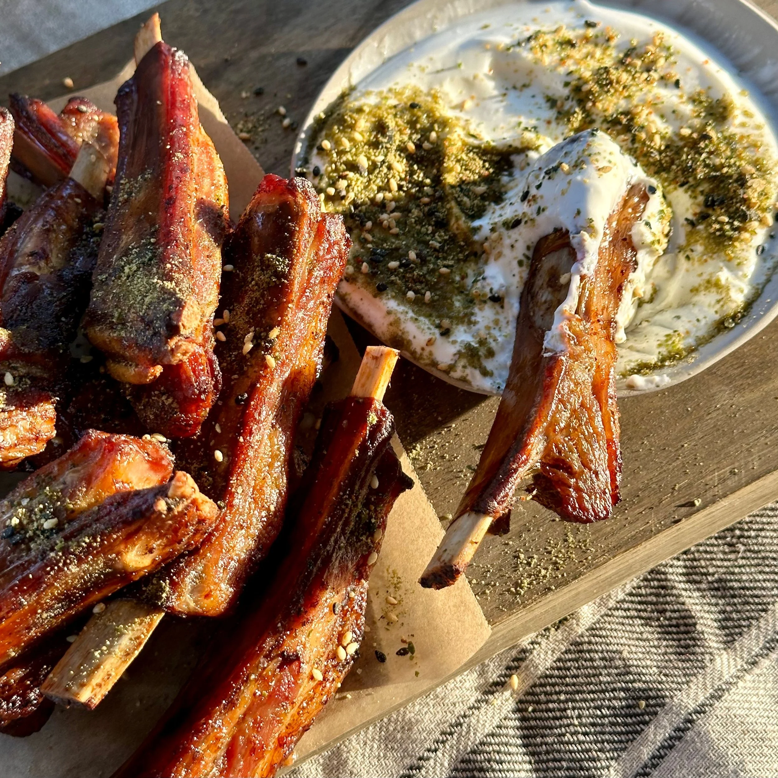SMOKED KELP BAKED LAMB RIBS