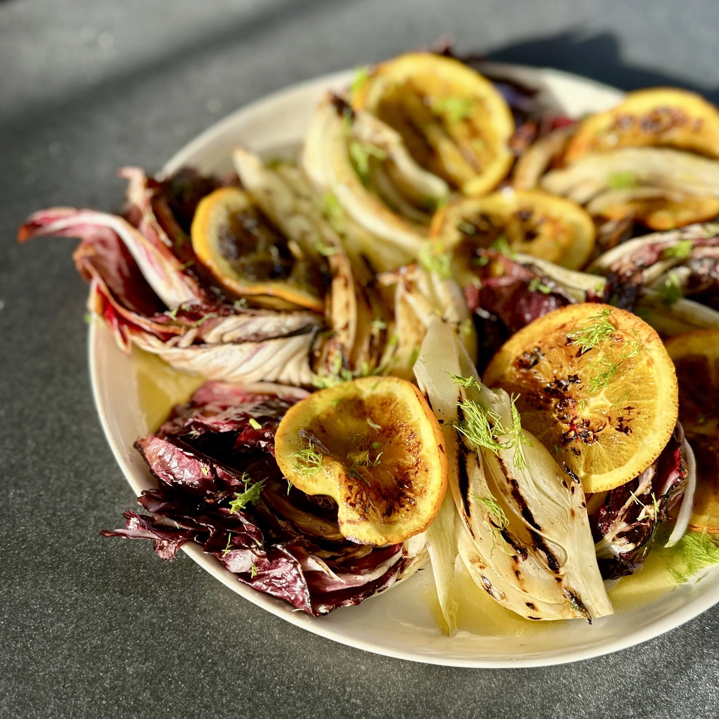 CHARRED ORANGE, FENNEL AND RADICCHIO SALAD