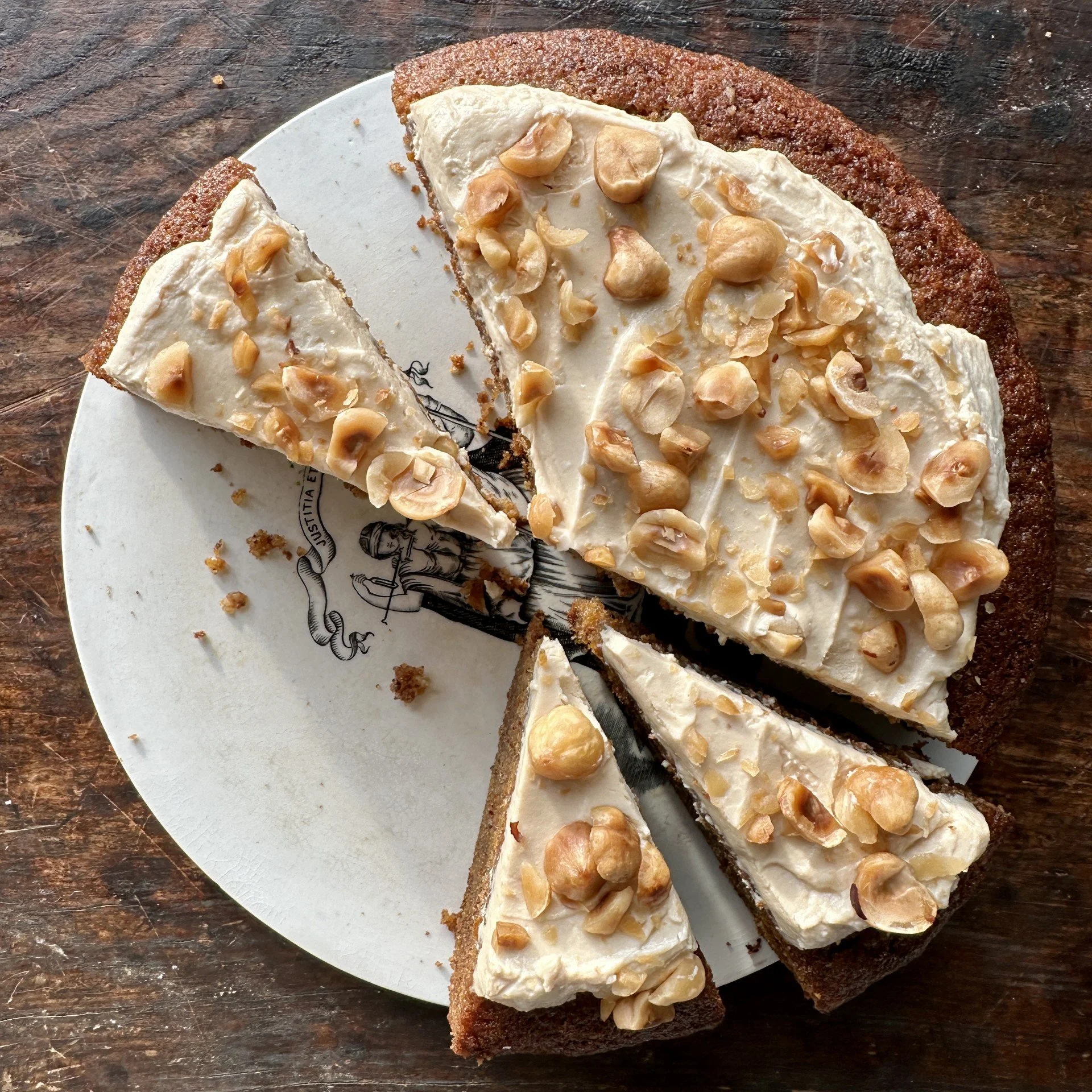 SPICED CARROT &amp; PUMPKIN CAKE WITH SWEET LABNE