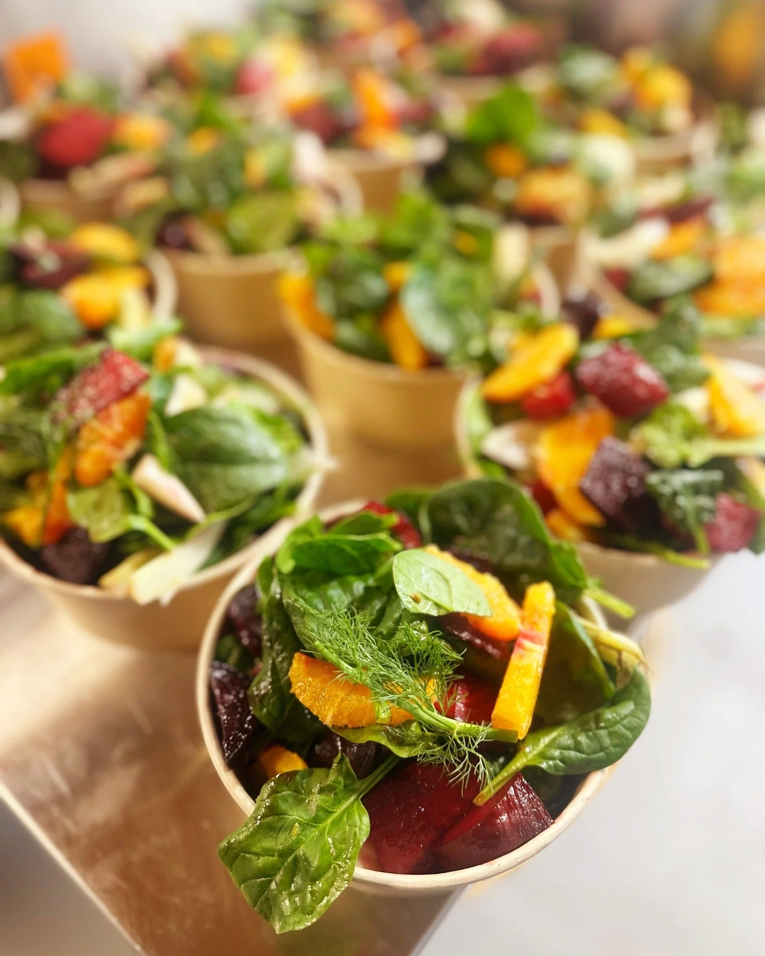 SALAD OF THE WEEK ❤️ 

Roasted beetroot, pickled fennel, orange and baby spinach with a tarragon dressing. De-lic-ious 🥰 Ready to grab and go from the farm gate fridge 🌈
.
.
.
.
#torellofarm #farmshop #farmgate #open7days #winter #lovelocal #localf