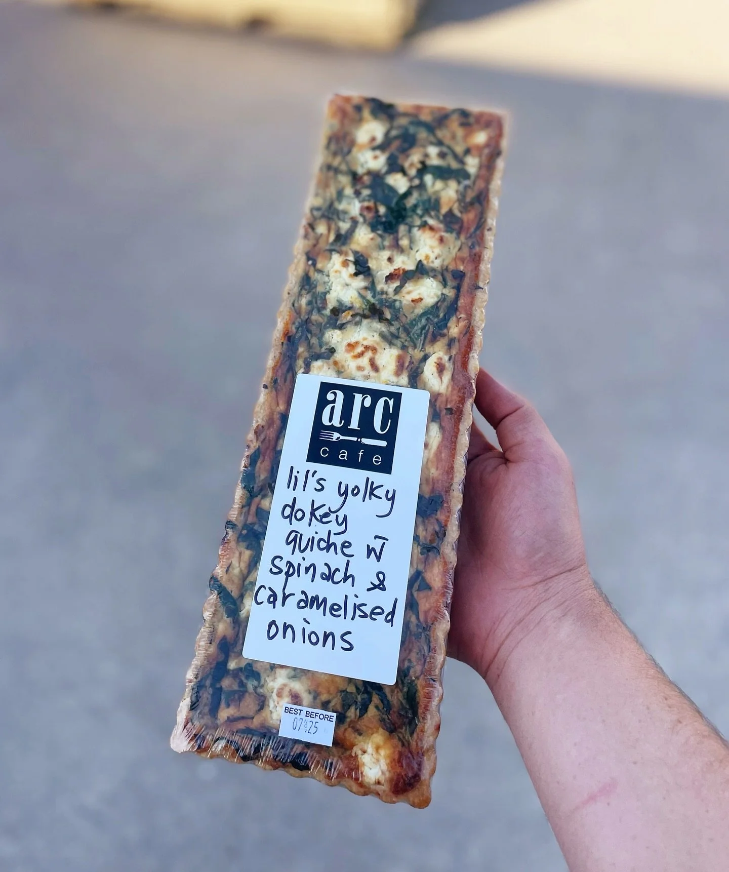 Well ain&rsquo;t that the tastiest Cup weekend fare that you ever did see? 🥰 

Alex and the @arc_cafe_tarts team have made us a very tasty quiche using @yolkydokey pasture raised eggs 🌈 It&rsquo;s ridiculously good, and will make the perfect entert